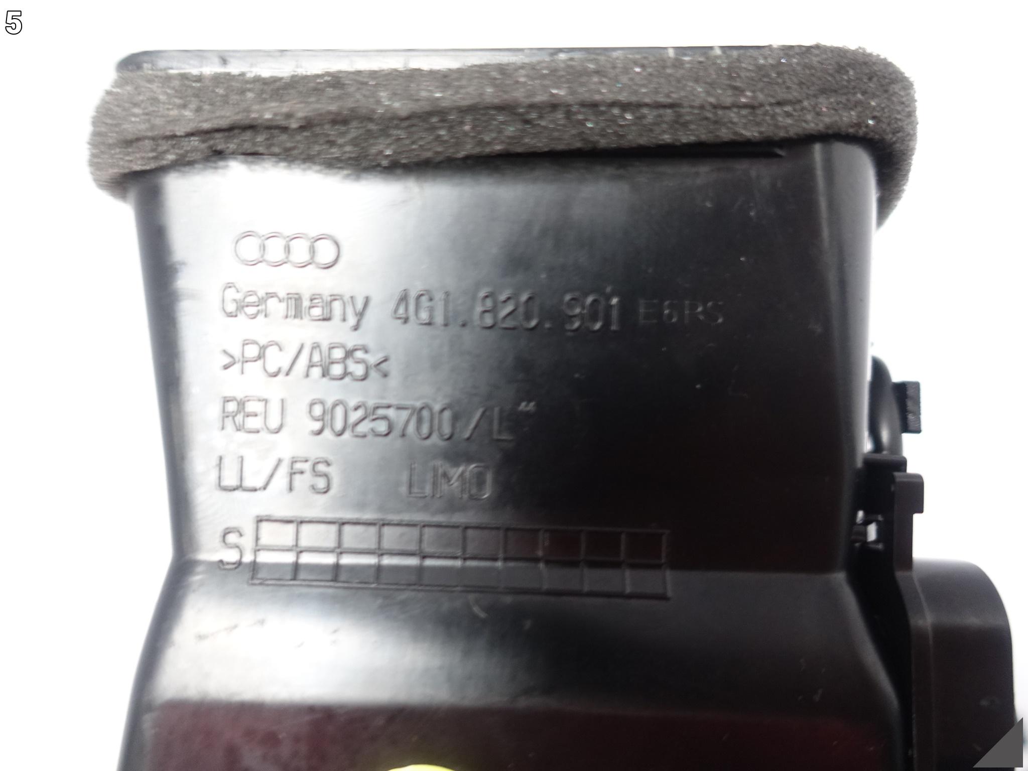 AUDI A7 S7 A6 S6 4G8 4G0 C7 10-18 KRATKA NAWIEWU BOCZNA LEWA CHROM KOKPIT AUDI A7 S7 A6 S6 4G8 4G0 C7 10-18 KRATKA NAWIEWU BOCZNA LEWA CHROM KOKPIT - obrazek 6