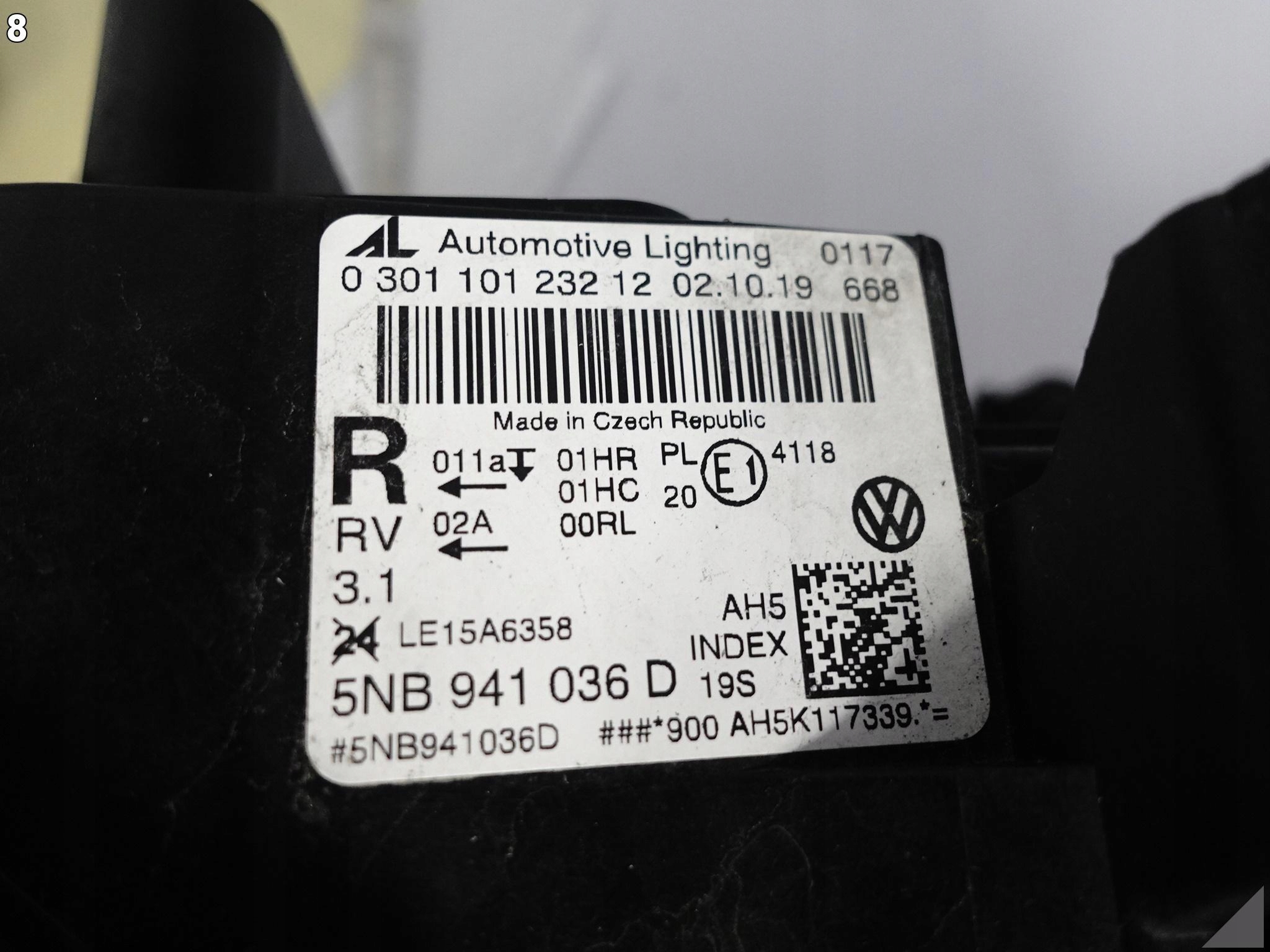 VW TIGUAN II 2 5NB 15-20 LAMPA FULL LED PRAWA PRZÓD EUROPA 5NB941036D VW TIGUAN II 2 5NB 15-20 LAMPA FULL LED PRAWA PRZÓD EUROPA 5NB941036D - obrazek 10