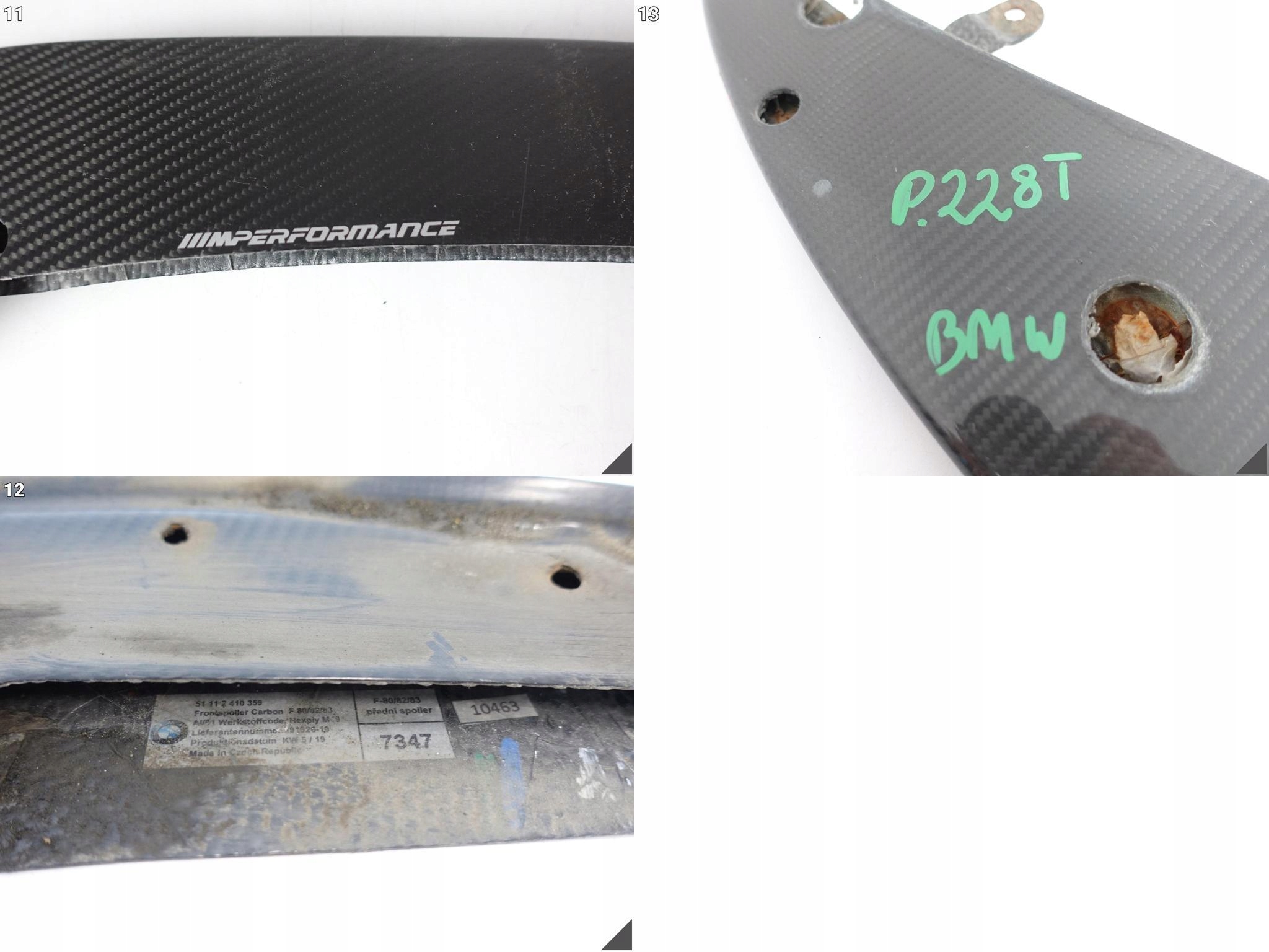 BMW M4 F82 F83 M3 F80 M-POWER PERFORMANCE SPOILER LISTWA HOKEJ CARBON PRZÓD BMW M4 F82 F83 M3 F80 M-POWER PERFORMANCE SPOILER LISTWA HOKEJ CARBON PRZÓD - obrazek 12