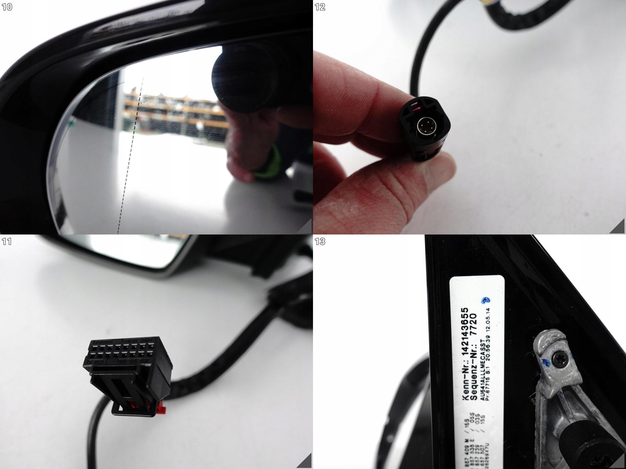 AUDI A8 4H0 4H1 D4 13-17 LIFT LUSTERKO ZEWNĘTRZNE LEWE KAMERA 14+1 PIN 4N4N AUDI A8 4H0 4H1 D4 13-17 LIFT LUSTERKO ZEWNĘTRZNE LEWE KAMERA 14+1 PIN 4N4N - obrazek 11