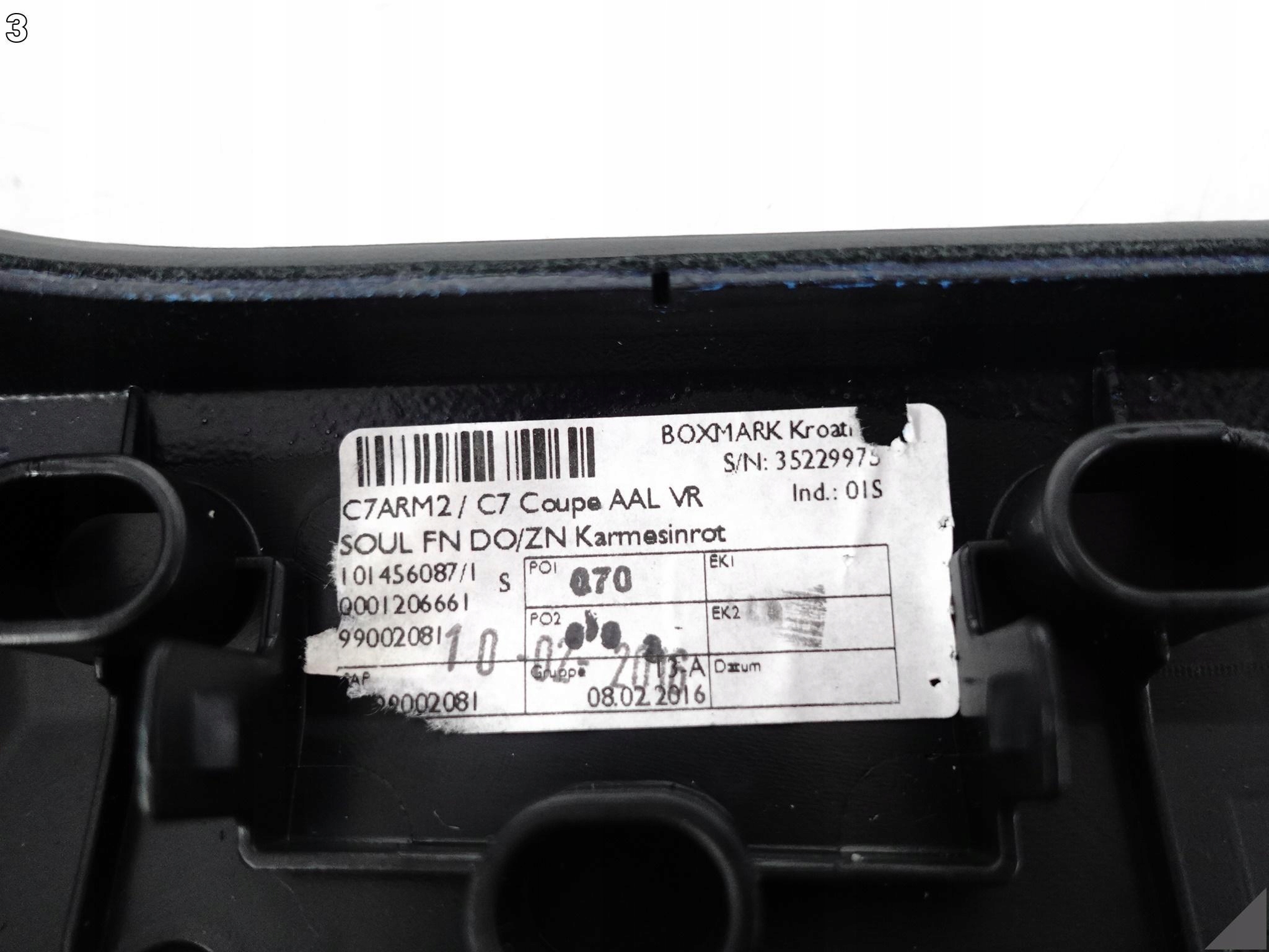 AUDI RS7 S7 A7 4G8 C7 10-18 PODŁOKIETNIK DRZWI PRAWYCH PRZÓD CZERWONA NIĆ AUDI RS7 S7 A7 4G8 C7 10-18 PODŁOKIETNIK DRZWI PRAWYCH PRZÓD CZERWONA NIĆ - obrazek 4
