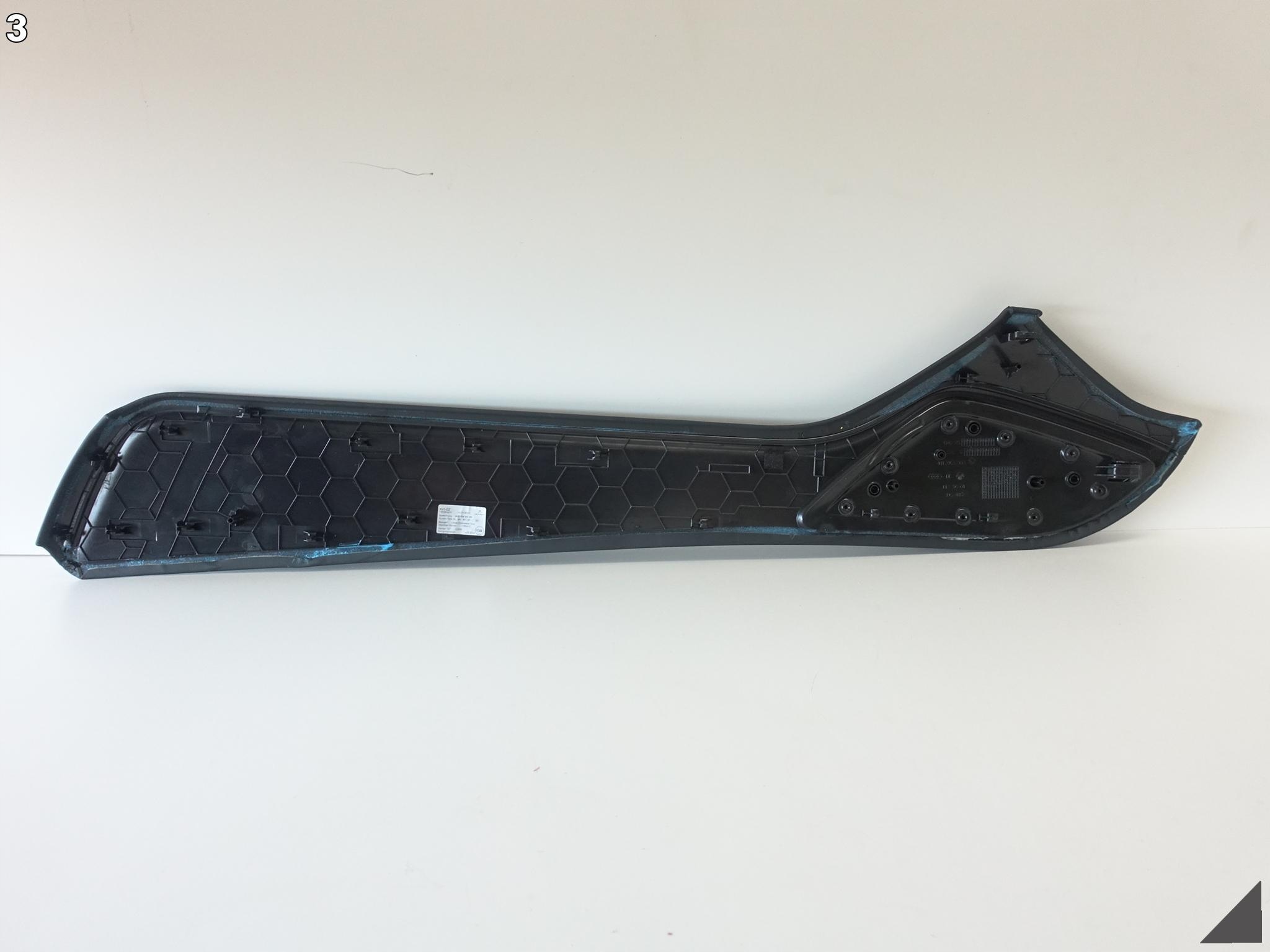 AUDI A8 S8 4H1 D4 LIFT 09-17 LEWA OSŁONA TUNELU ŚRODKOWEGO DEKOR SKÓRA 25D AUDI A8 S8 4H1 D4 LIFT 09-17 LEWA OSŁONA TUNELU ŚRODKOWEGO DEKOR SKÓRA 25D - obrazek 4