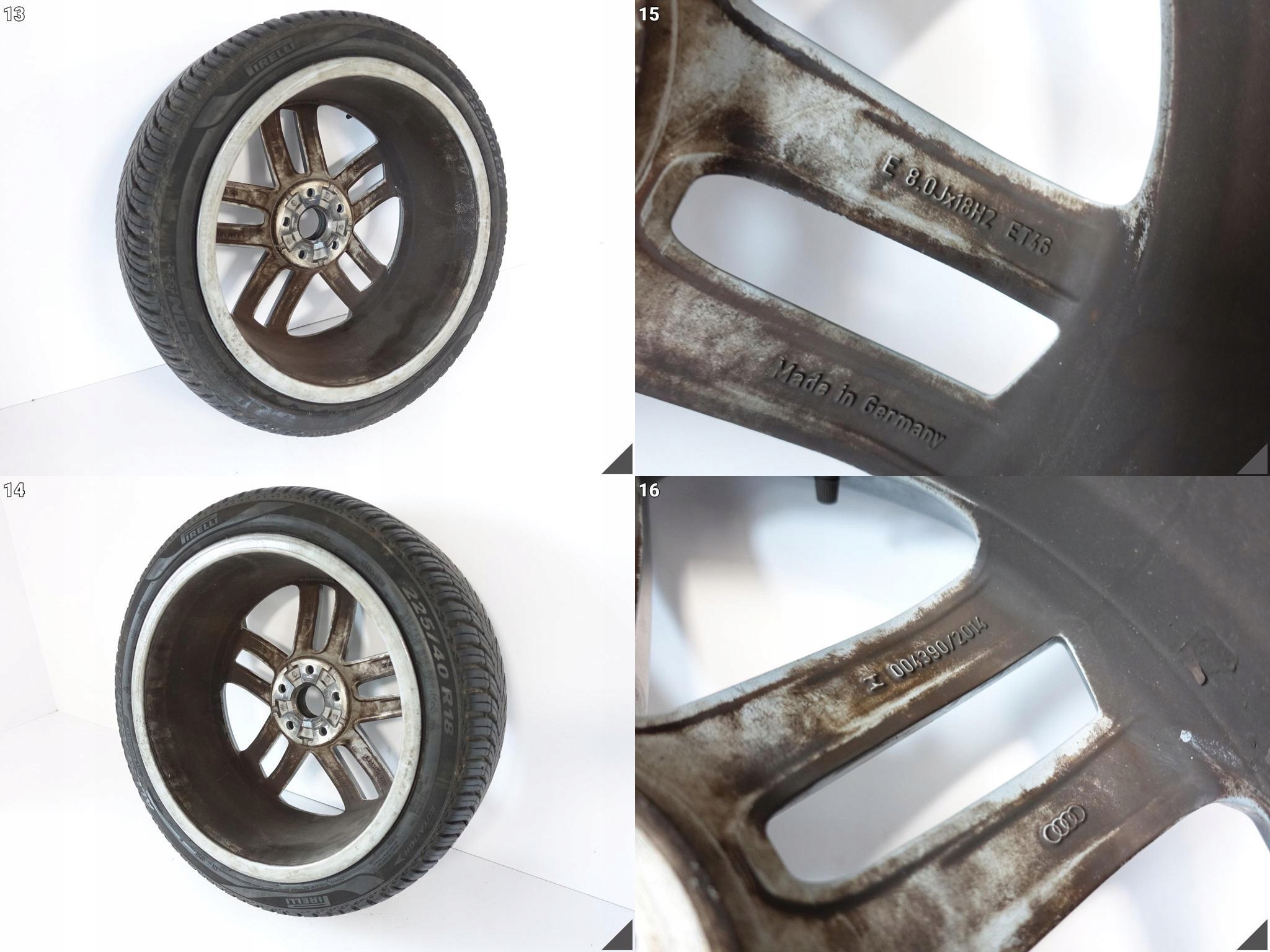 AUDI A3 S3 8V0 S-LINE SPORT FELGA 8Jx18 ET46 + OPONA 225/40 ROK 2021 7MM AUDI A3 S3 8V0 S-LINE SPORT FELGA 8Jx18 ET46 + OPONA 225/40 ROK 2021 7MM - obrazek 11