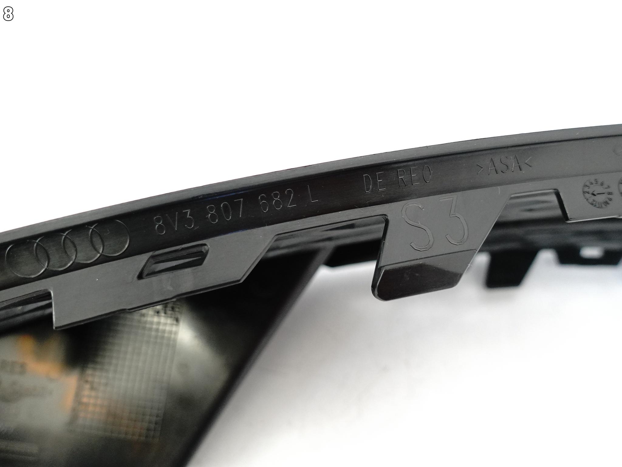 AUDI A3 S3 8V3 12-16 SPORTBACK GRILL ATRAPA KRATKA PRAWA W ZDERZAK PRZÓD AUDI A3 S3 8V3 12-16 SPORTBACK GRILL ATRAPA KRATKA PRAWA W ZDERZAK PRZÓD - obrazek 9