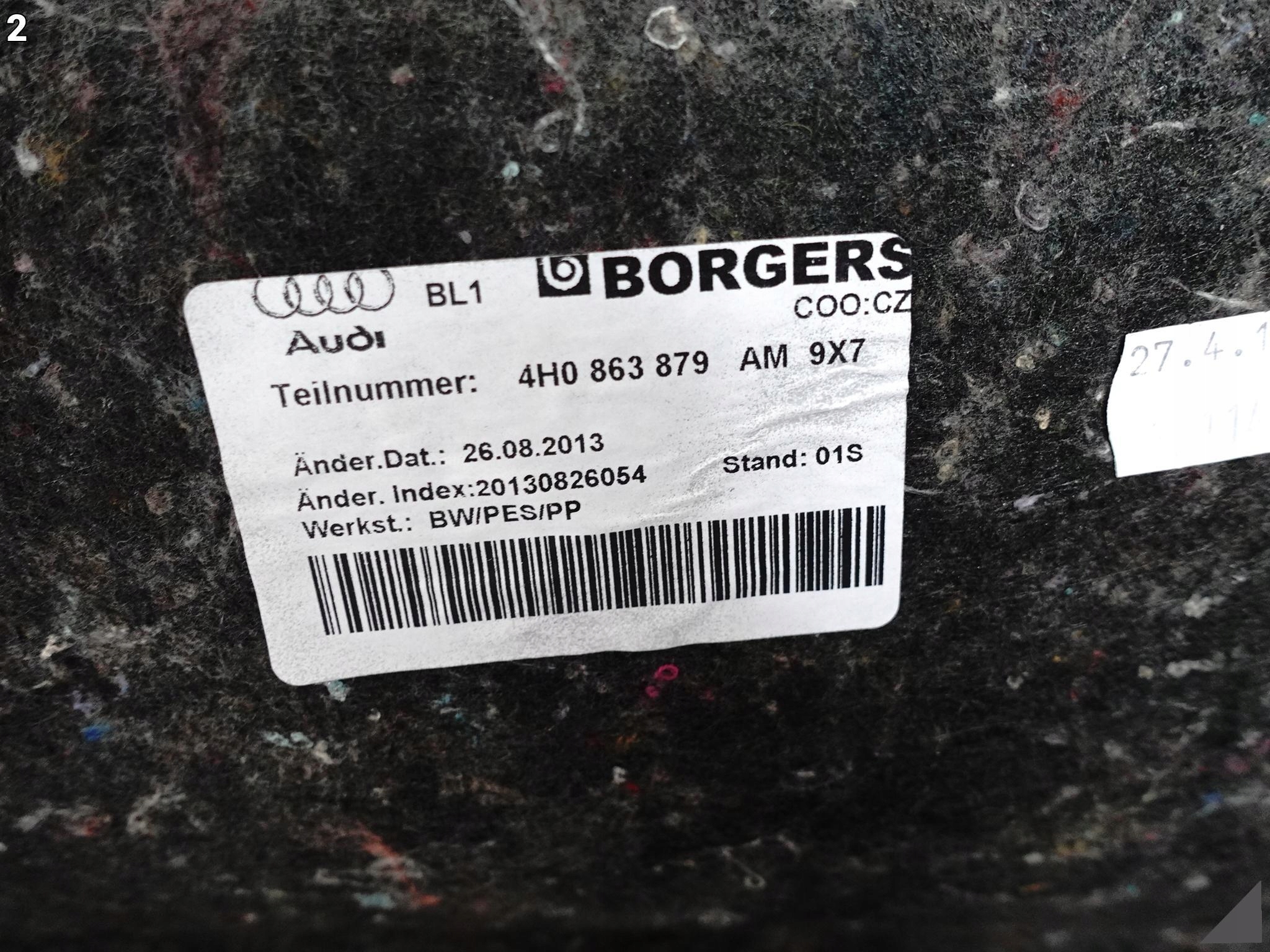 AUDI A8 S8 4H0 D4 LIFT 13-17 LEWY BOCZEK TAPICERKA BAGAŻNIKA LIMUZYNA LONG AUDI A8 S8 4H0 D4 LIFT 13-17 LEWY BOCZEK TAPICERKA BAGAŻNIKA LIMUZYNA LONG - obrazek 3
