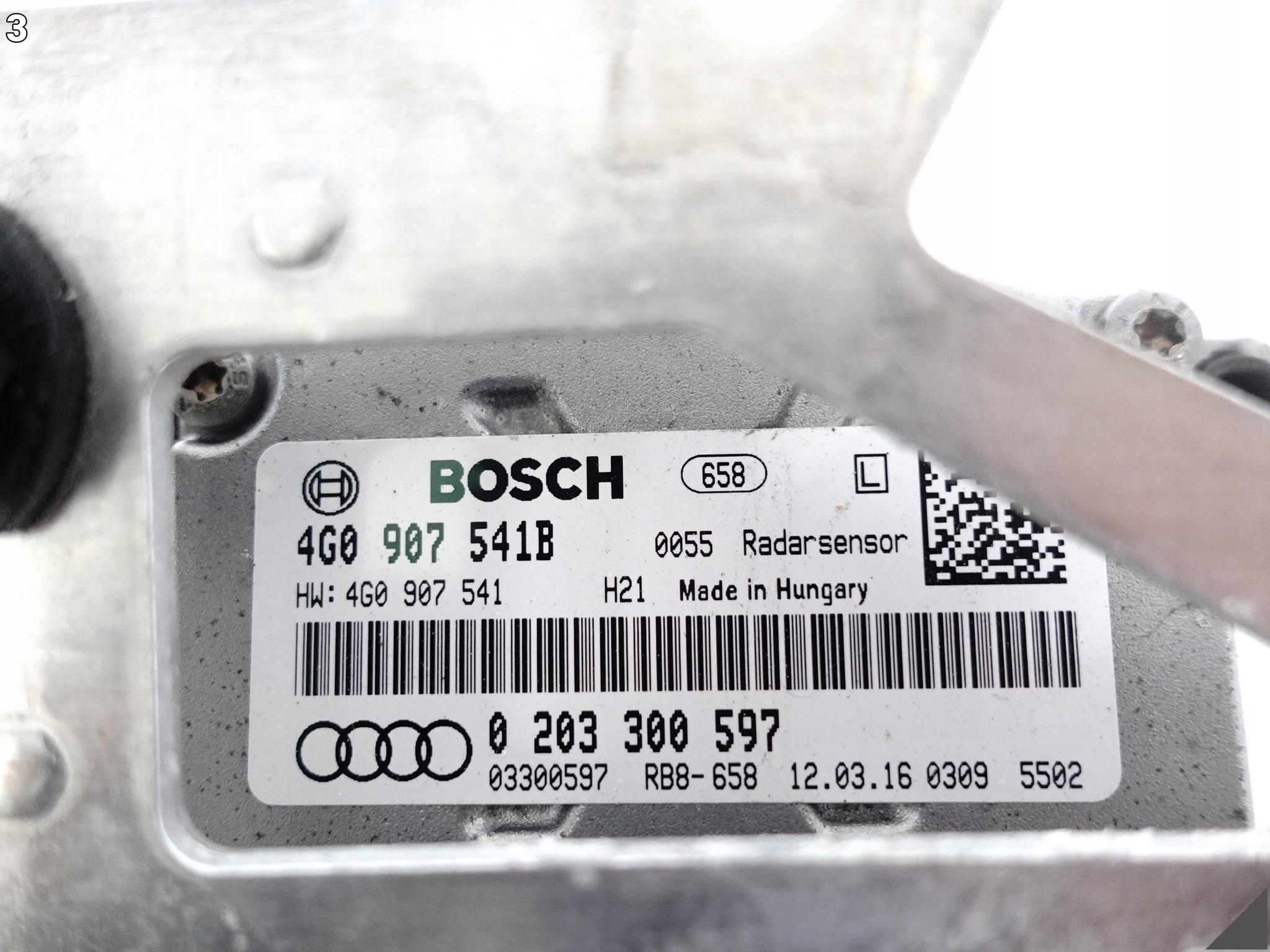 AUDI RS7 S7 A7 4G8 RS6 S6 A6 4G0 C7 RADAR DISTRONIC ACC SENSOR LEWY PRZÓD AUDI RS7 S7 A7 4G8 RS6 S6 A6 4G0 C7 RADAR DISTRONIC ACC SENSOR LEWY PRZÓD - obrazek 4