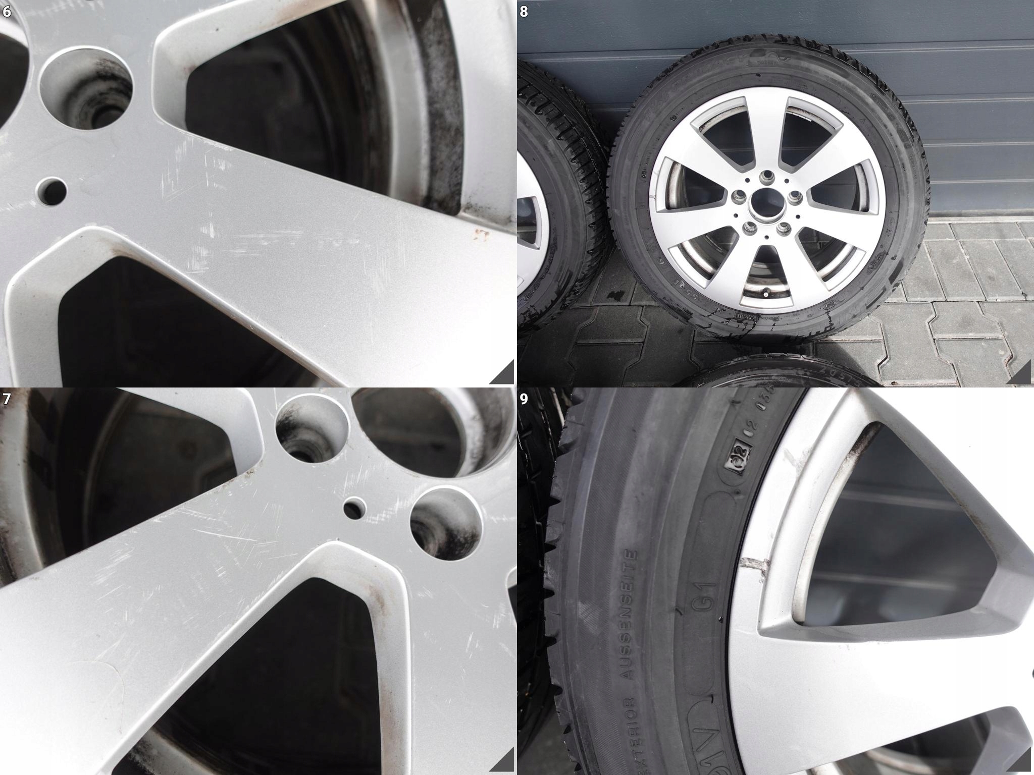 MB C-KLASA W204 7JX16 ET43 MICHELIN+DUNLOP 205/55 FELGI+OPONY LATO 3,5MM MB C-KLASA W204 7JX16 ET43 MICHELIN+DUNLOP 205/55 FELGI+OPONY LATO 3,5MM - obrazek 4