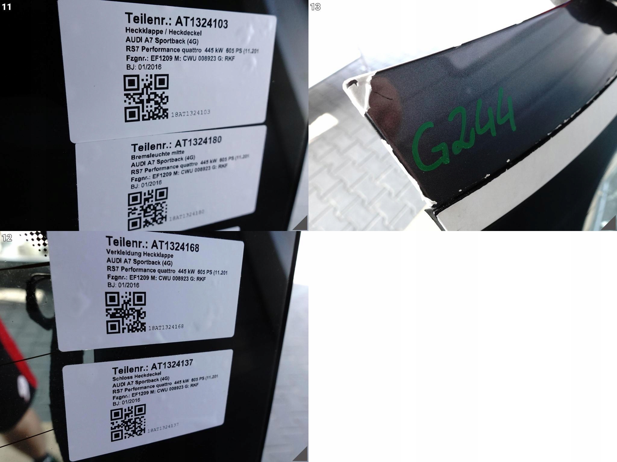 AUDI RS7 S7 A7 4G8 C7 10-18 KLAPA POKRYWA BAGAŻNIKA SZYBA KOLOR Z7S AUDI RS7 S7 A7 4G8 C7 10-18 KLAPA POKRYWA BAGAŻNIKA SZYBA KOLOR Z7S - obrazek 12