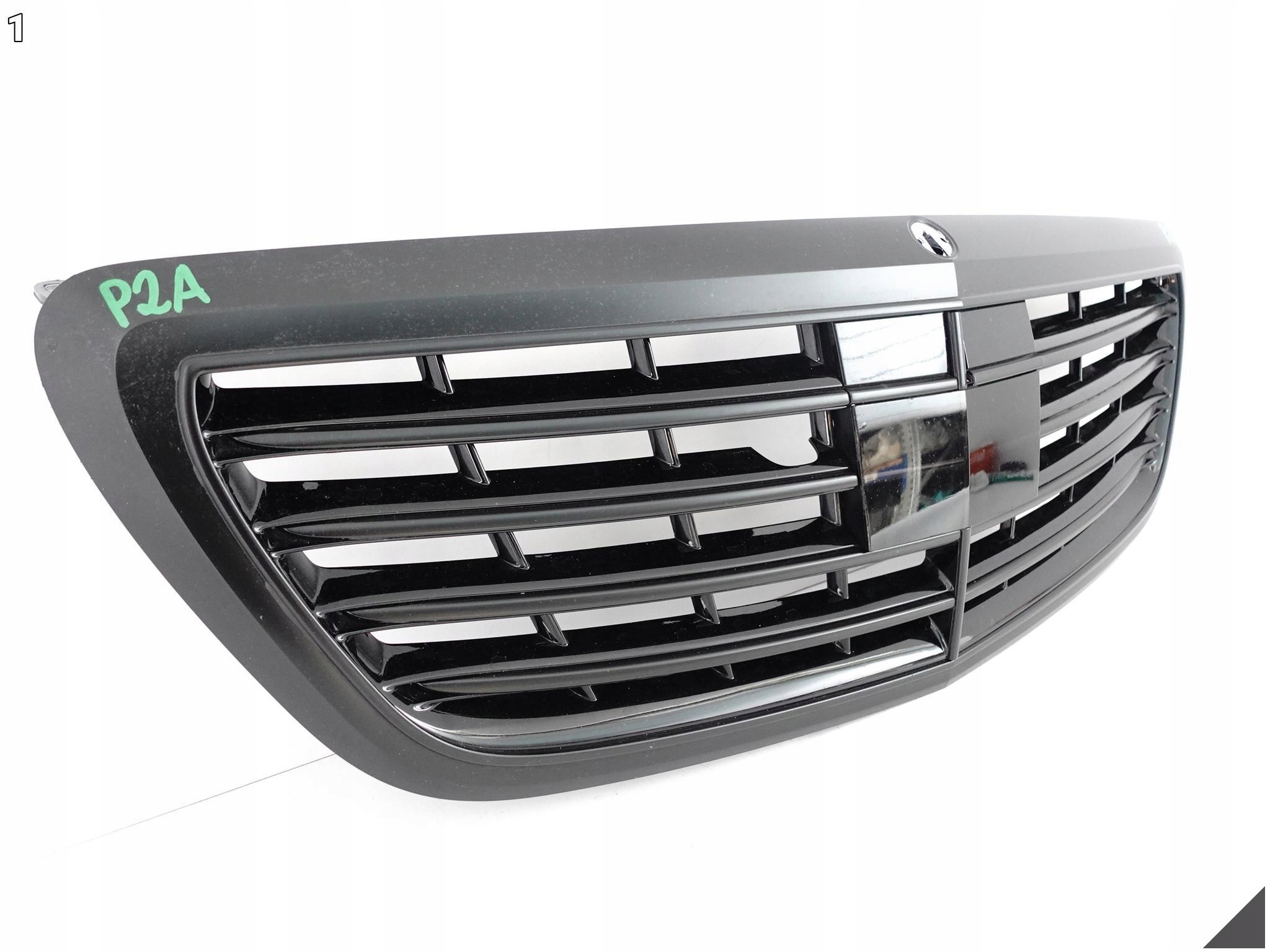 MERCEDES S-KLASA W222 13-18 GRILL ATRAPA CHROM RADAR KAMERA CZARNY 9040 MERCEDES S-KLASA W222 13-18 GRILL ATRAPA CHROM RADAR KAMERA CZARNY 9040 - obrazek 2