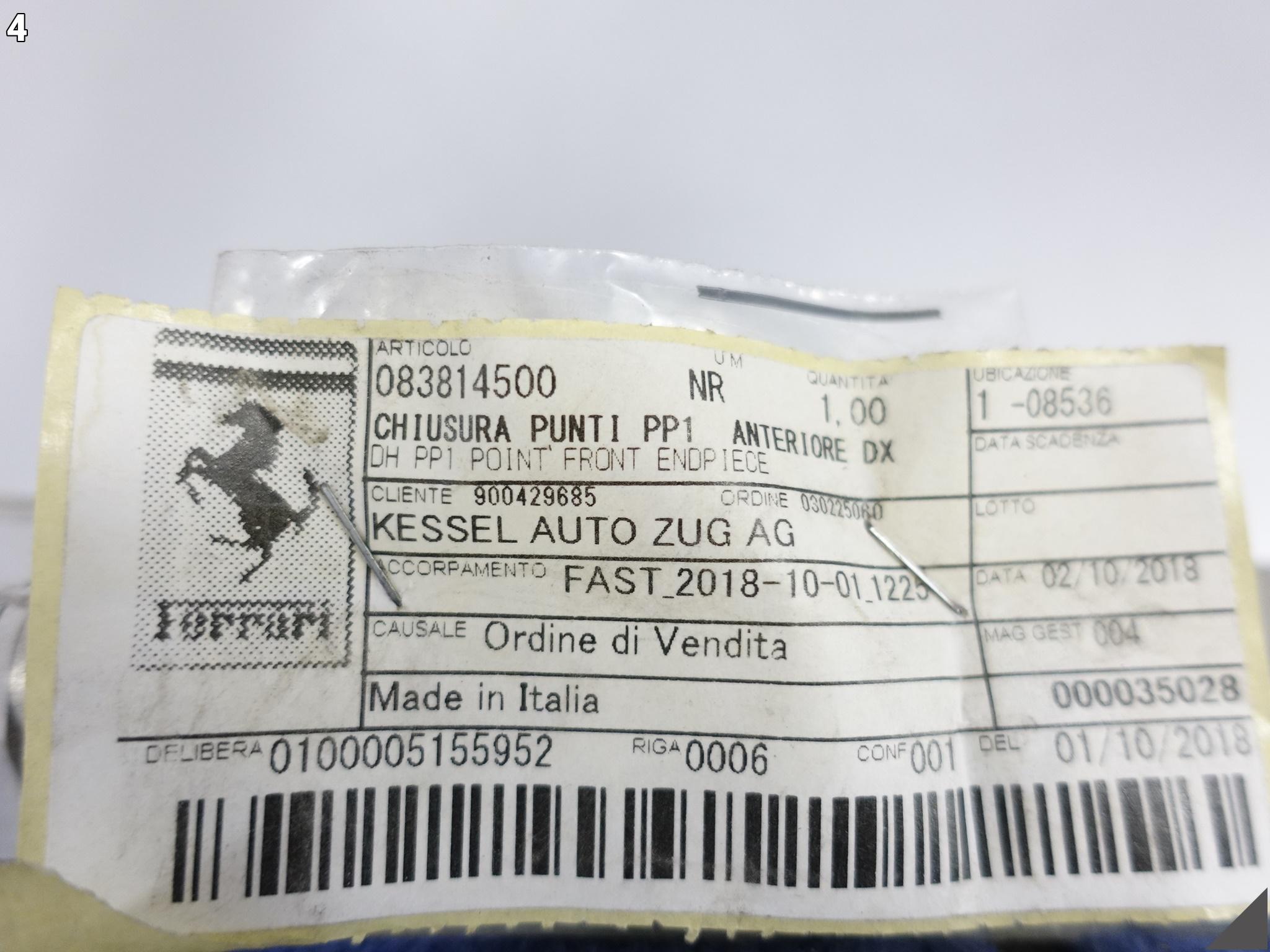 FERRARI 458 ITALIA 488 GTB F142 WSPORNIK WZMOCNIENIE PROGU RAMY PRAWY PRZÓD FERRARI 458 ITALIA 488 GTB F142 WSPORNIK WZMOCNIENIE PROGU RAMY PRAWY PRZÓD - obrazek 5
