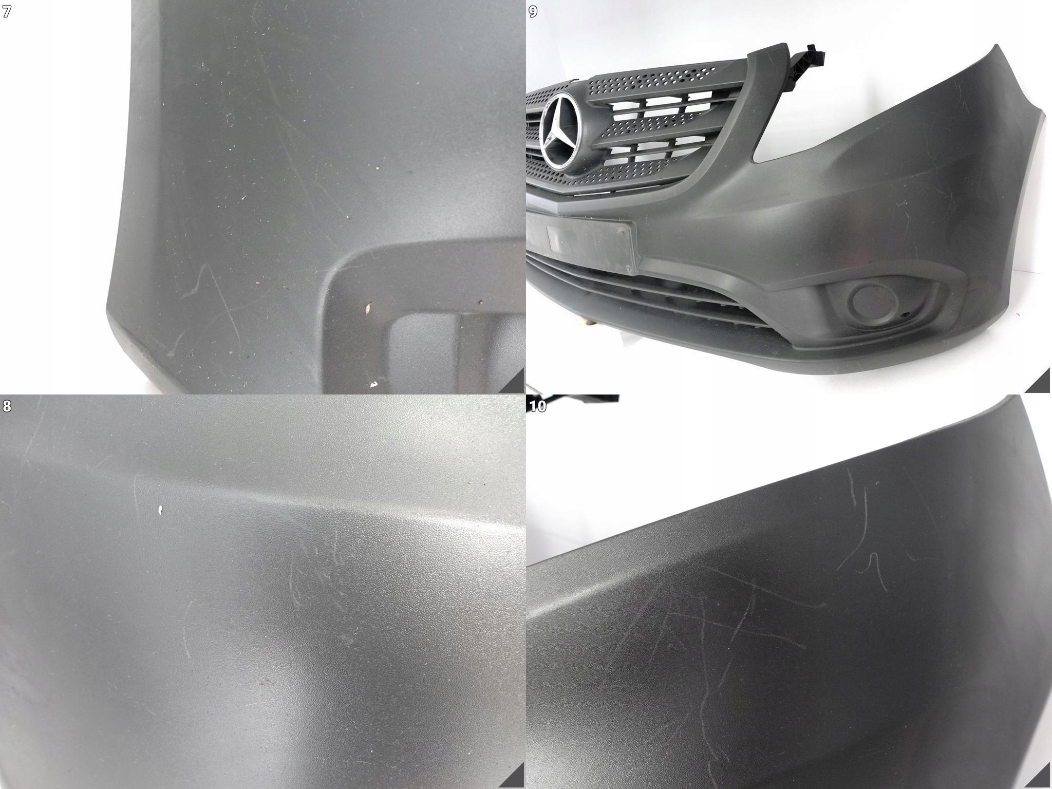 MERCEDES VITO VS20 W447 LIFT / MOPF 19- ZDERZAK + ŚLIZGI PRZÓD (BEZ PDC) MERCEDES VITO VS20 W447 LIFT / MOPF 19- ZDERZAK + ŚLIZGI PRZÓD (BEZ PDC) - obrazek 5