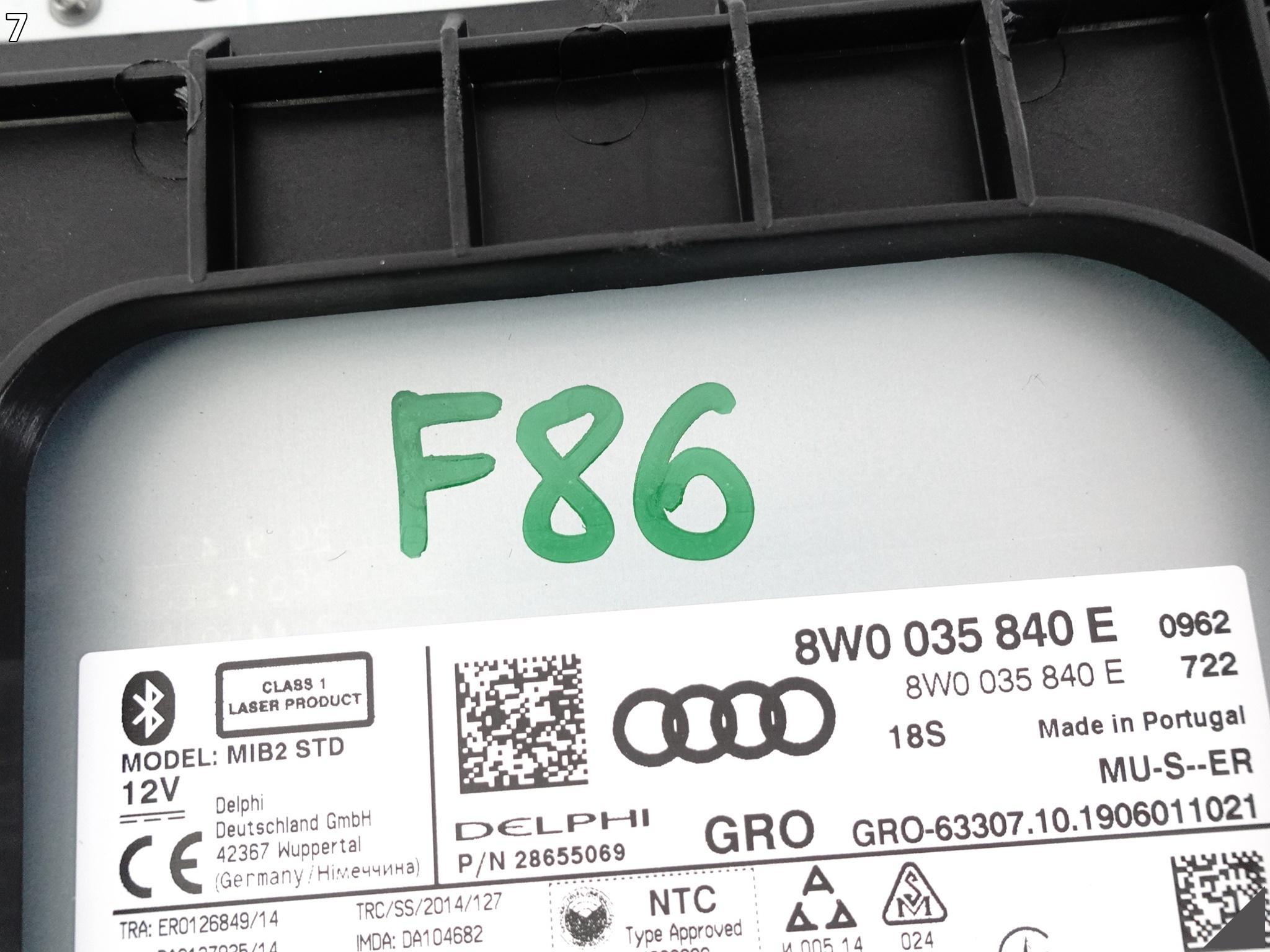 AUDI A5 S5 RS5 8W6 8W8 F5 A4 S4 8W0 B9 15- NAWIGACJA KOMPUTER MIB2 STD AUDI A5 S5 RS5 8W6 8W8 F5 A4 S4 8W0 B9 15- NAWIGACJA KOMPUTER MIB2 STD - obrazek 8