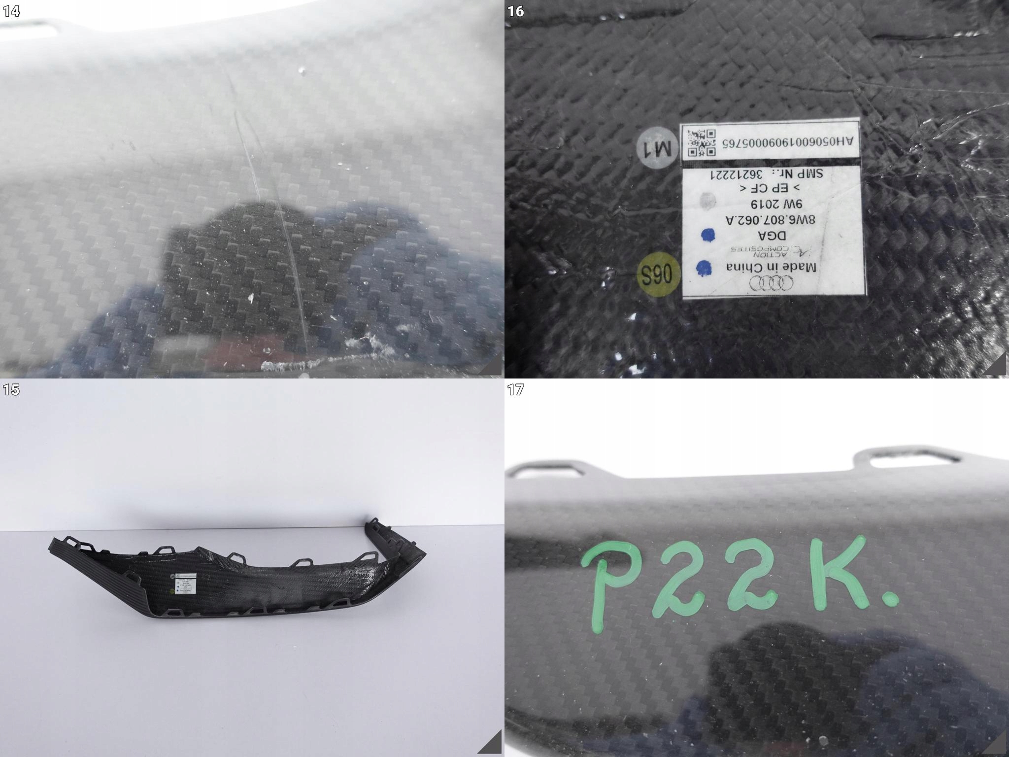 AUDI RS5 8W6 F5 RS4 8W0 B9 LISTWA CARBON PRAWA AUDI RS5 8W6 F5 RS4 8W0 B9 LISTWA CARBON PRAWA - obrazek 12