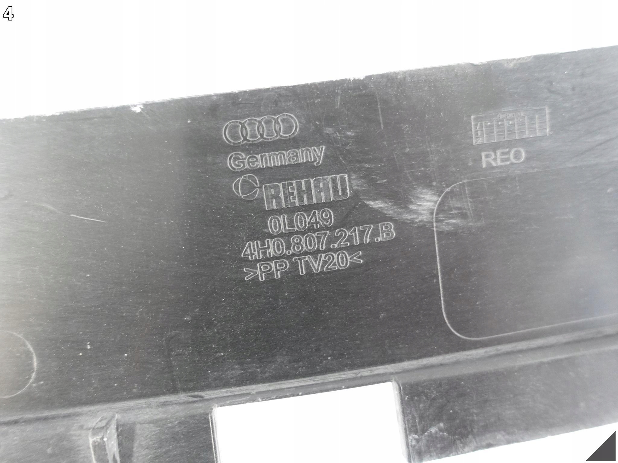 AUDI A8 S8 4H0 D4 LIFT 13-17 LISTWA OSŁONA BELKI ZDERZAK PRZÓD 4H0807217B AUDI A8 S8 4H0 D4 LIFT 13-17 LISTWA OSŁONA BELKI ZDERZAK PRZÓD 4H0807217B - obrazek 5