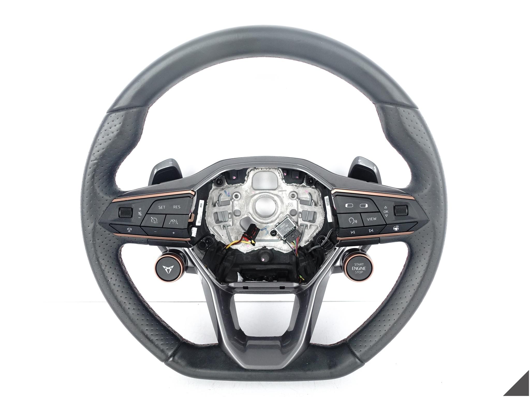 CUPRA LEON 5FA FORMENTOR 5FF KIEROWNICA WIELOFUNKCYJNA SKÓRA ŁOPATKI XEY CUPRA LEON 5FA FORMENTOR 5FF KIEROWNICA WIELOFUNKCYJNA SKÓRA ŁOPATKI XEY