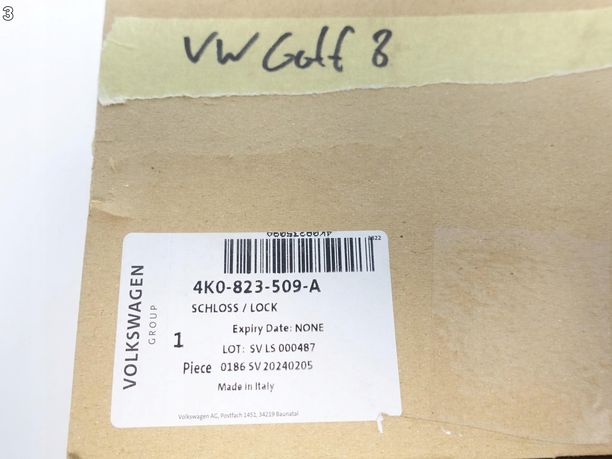 AUDI A6 S6 4K0 A7 S7 4K8 VW GOLF VIII 5H0 ZAMEK MASKI NOWY ORYGINALNY L=R AUDI A6 S6 4K0 A7 S7 4K8 VW GOLF VIII 5H0 ZAMEK MASKI NOWY ORYGINALNY L=R - obrazek 4