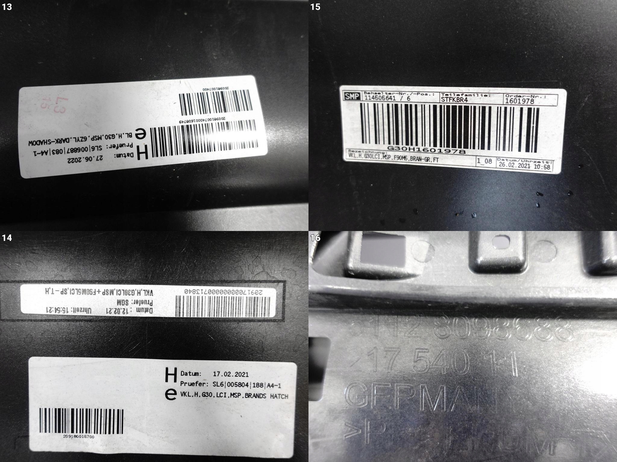 BMW 5 G30 SEDAN M-PAKIET 17-20 ZDERZAK SPOILER DYFUZOR TYŁ *6xPDC* BMW 5 G30 SEDAN M-PAKIET 17-20 ZDERZAK SPOILER DYFUZOR TYŁ *6xPDC* - obrazek 11