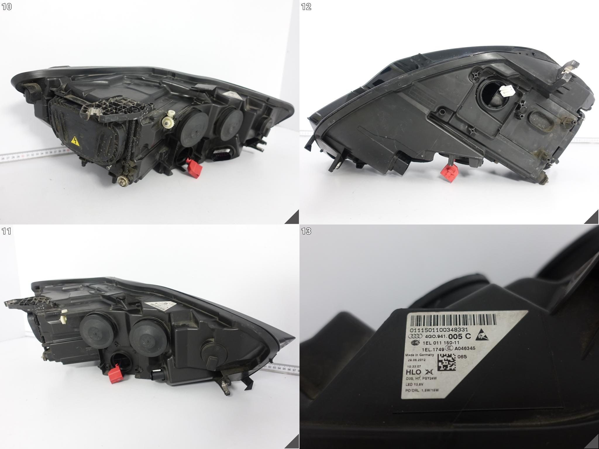 AUDI A6 S6 4G0 C7 11-14 LAMPA XENON + LED NIESKRĘTNY LEWA PRZÓD EUROPA AUDI A6 S6 4G0 C7 11-14 LAMPA XENON + LED NIESKRĘTNY LEWA PRZÓD EUROPA - obrazek 11