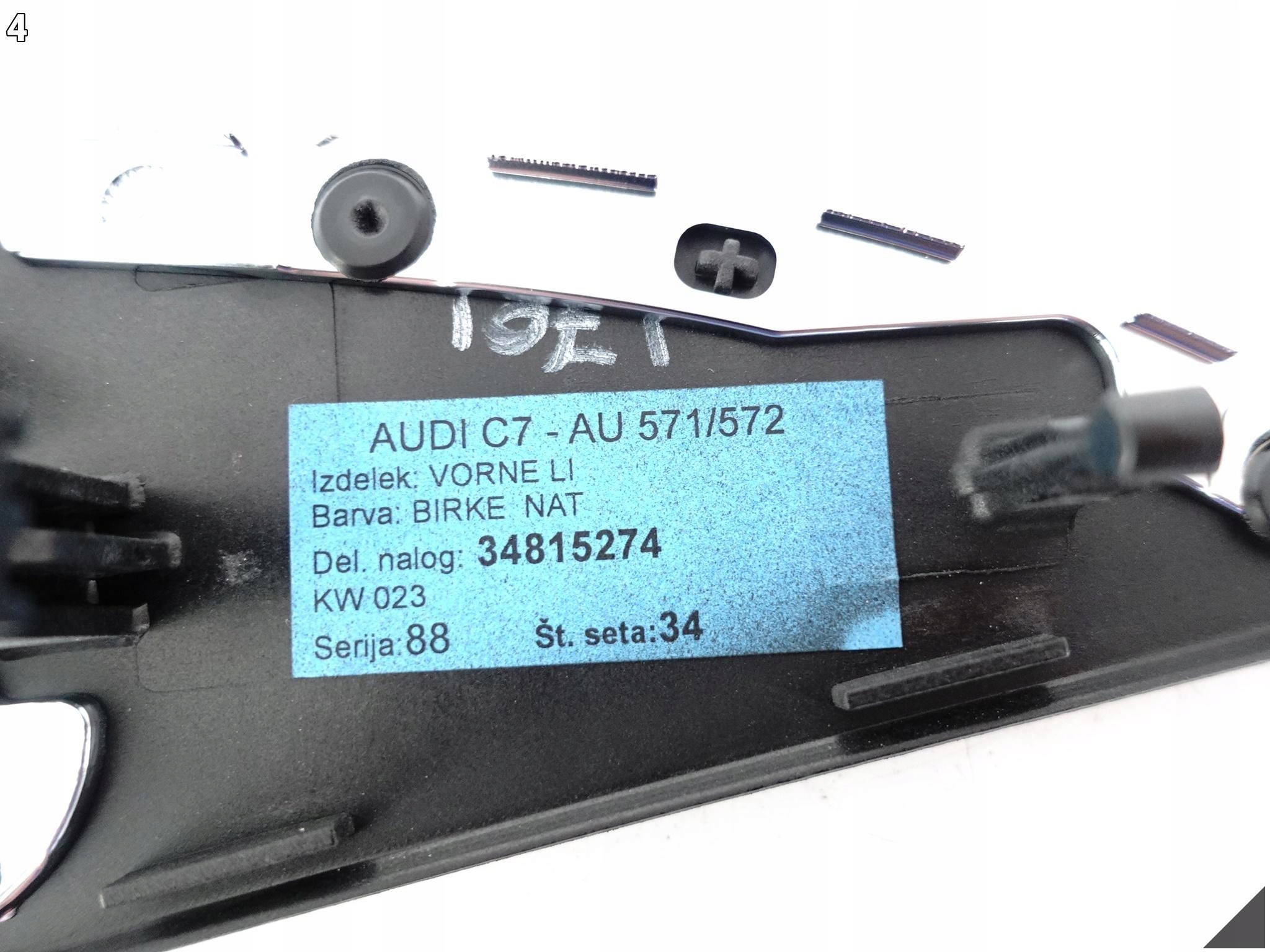 AUDI A6 S6 4G0 C7 LIFT 10-18 DEKOR DRZWI LEWYCH PRZÓD CHROM DREWNO ND8 AUDI A6 S6 4G0 C7 LIFT 10-18 DEKOR DRZWI LEWYCH PRZÓD CHROM DREWNO ND8 - obrazek 5