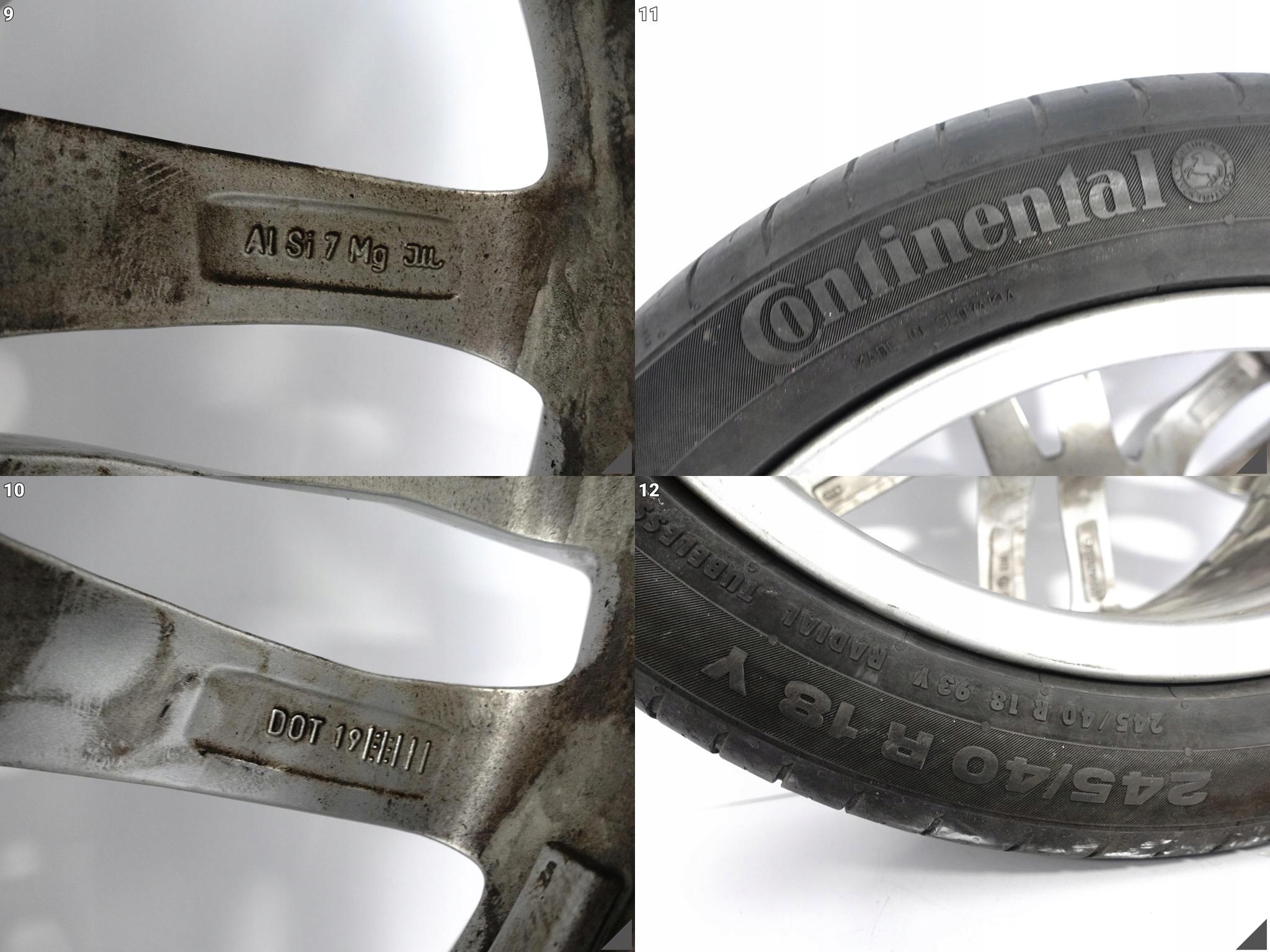 AUDI A4 S4 8W0 B9 FELGA 8JX18 ET40 OPONA CONTINENTAL 245/40 R18 19ROK 4,5MM AUDI A4 S4 8W0 B9 FELGA 8JX18 ET40 OPONA CONTINENTAL 245/40 R18 19ROK 4,5MM - obrazek 10
