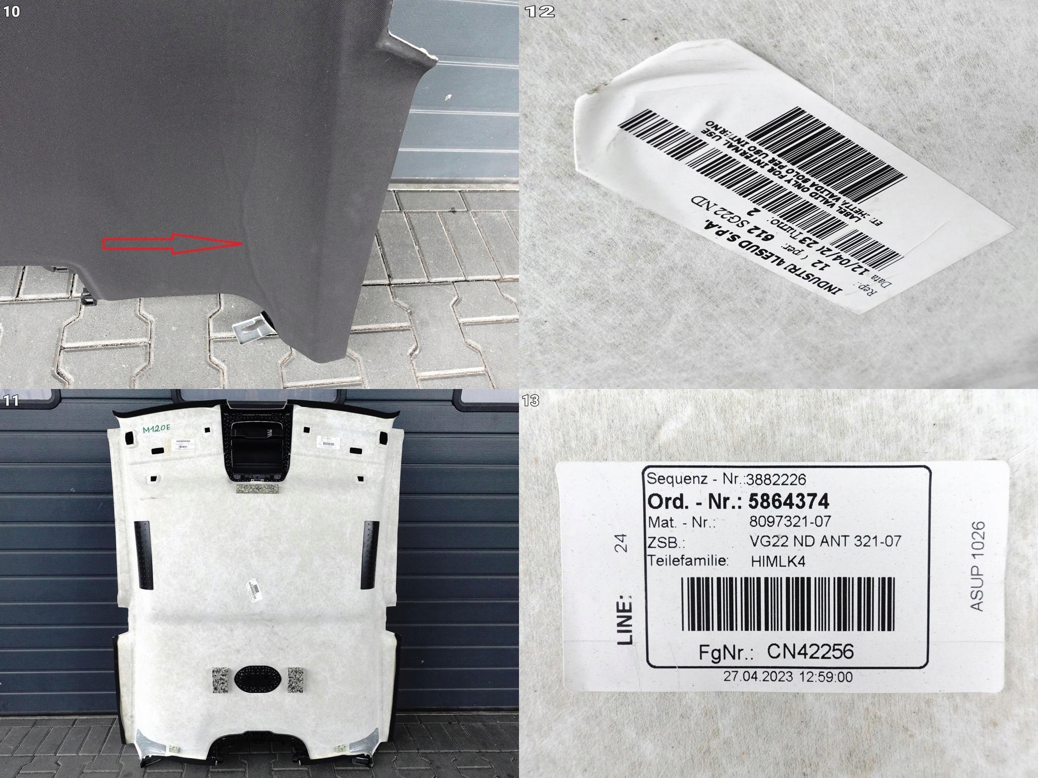 BMW 4 G22 M4 G82 COUPE 20- PODSUFITKA TAPICERKA CZARNA BMW 4 G22 M4 G82 COUPE 20- PODSUFITKA TAPICERKA CZARNA - obrazek 11