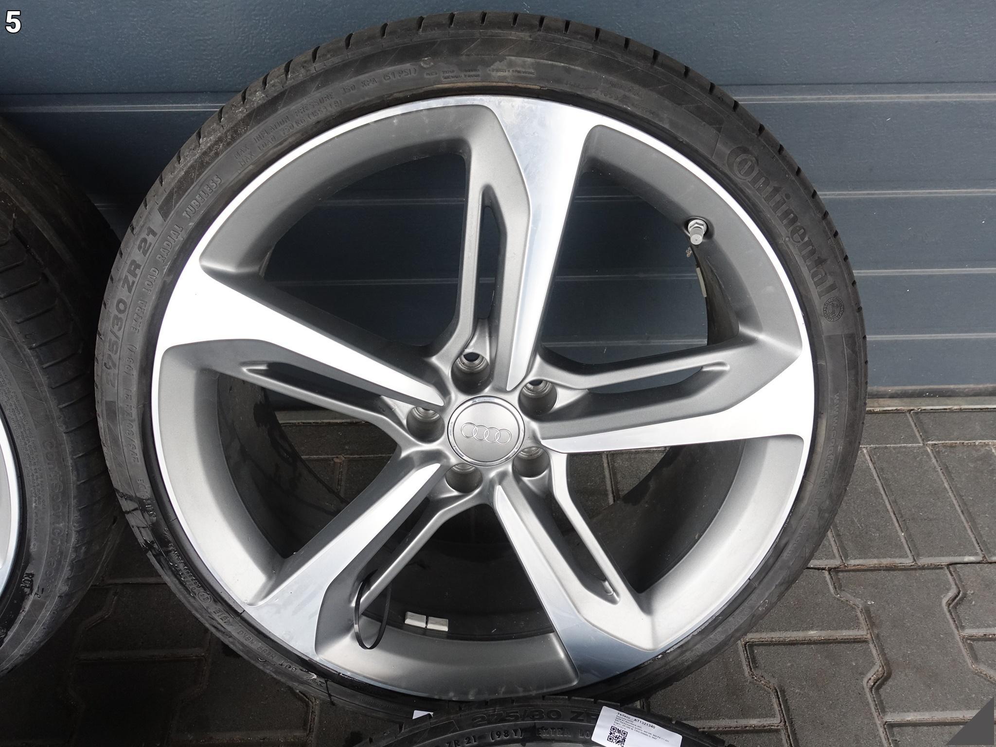 AUDI RS7 S7 A7 4G8 FELGI + OPONY 9Jx21 ET35 CONTINENTAL 275/30 15 ROK 7,8MM AUDI RS7 S7 A7 4G8 FELGI + OPONY 9Jx21 ET35 CONTINENTAL 275/30 15 ROK 7,8MM - obrazek 6