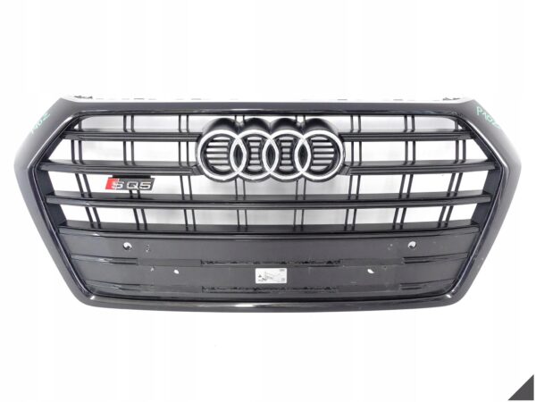 AUDI SQ5 80A II FY 17-21 GRILL ATRAPA CHŁODNICY W ZDERZAK PRZÓD PDC CZARNY