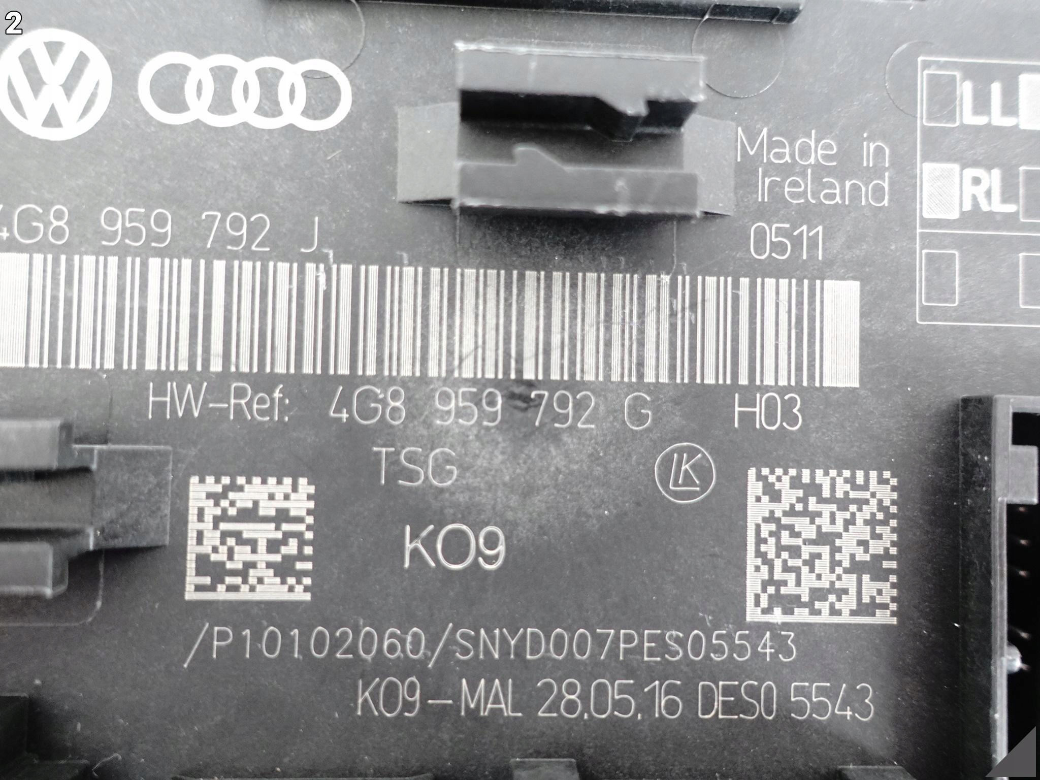 AUDI A6 S6 4G0 A7 S7 4G8 C7 LIFT 10-18 MODUŁ DRZWI PRAWYCH PRZÓD 36 KM AUDI A6 S6 4G0 A7 S7 4G8 C7 LIFT 10-18 MODUŁ DRZWI PRAWYCH PRZÓD 36 KM - obrazek 3
