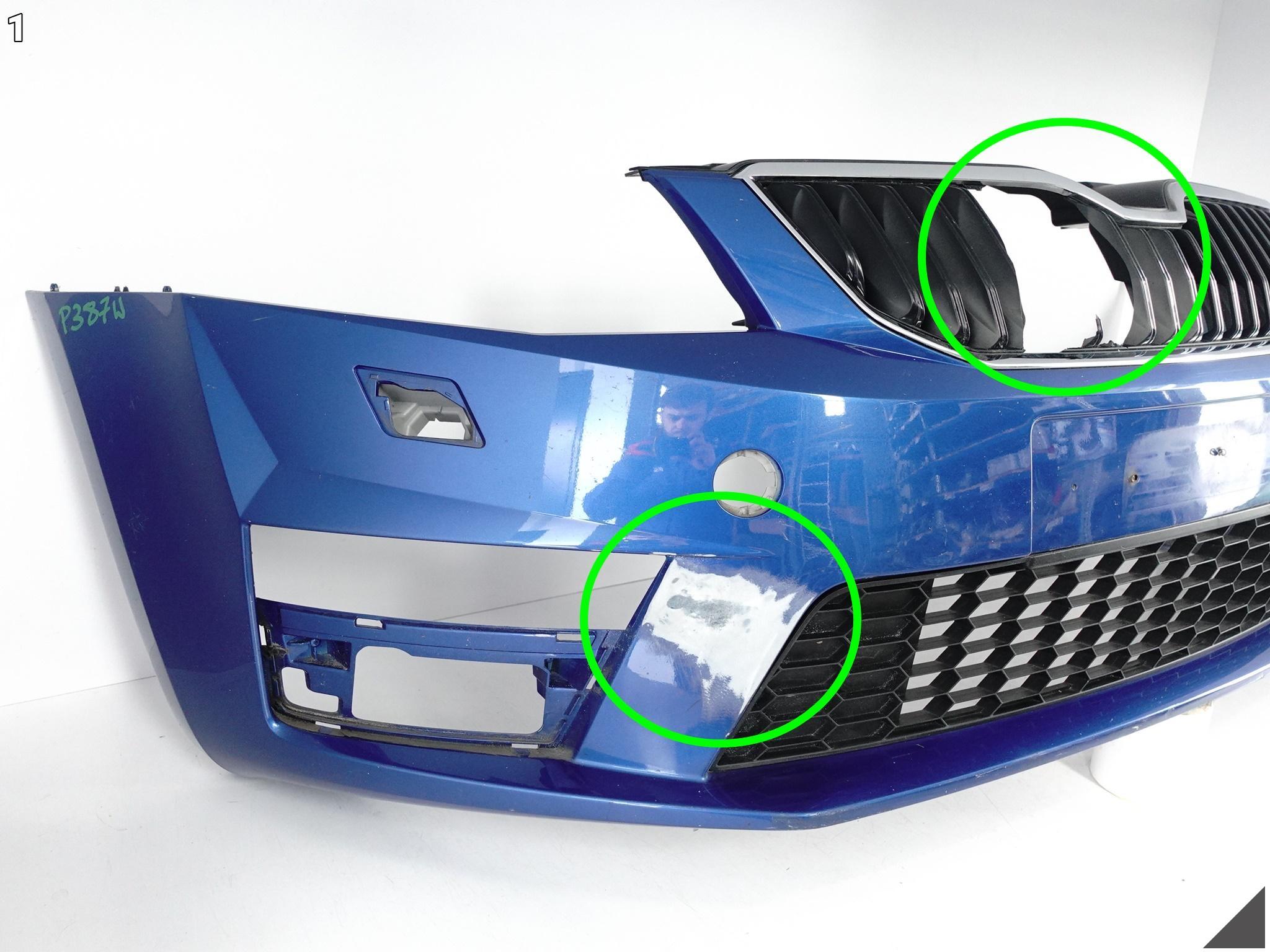 SKODA OCTAVIA 3 III RS VRS 5E0 12-16 ZDERZAK + KRATKA + CHROM PRZÓD SKODA OCTAVIA 3 III RS VRS 5E0 12-16 ZDERZAK + KRATKA + CHROM PRZÓD - obrazek 2