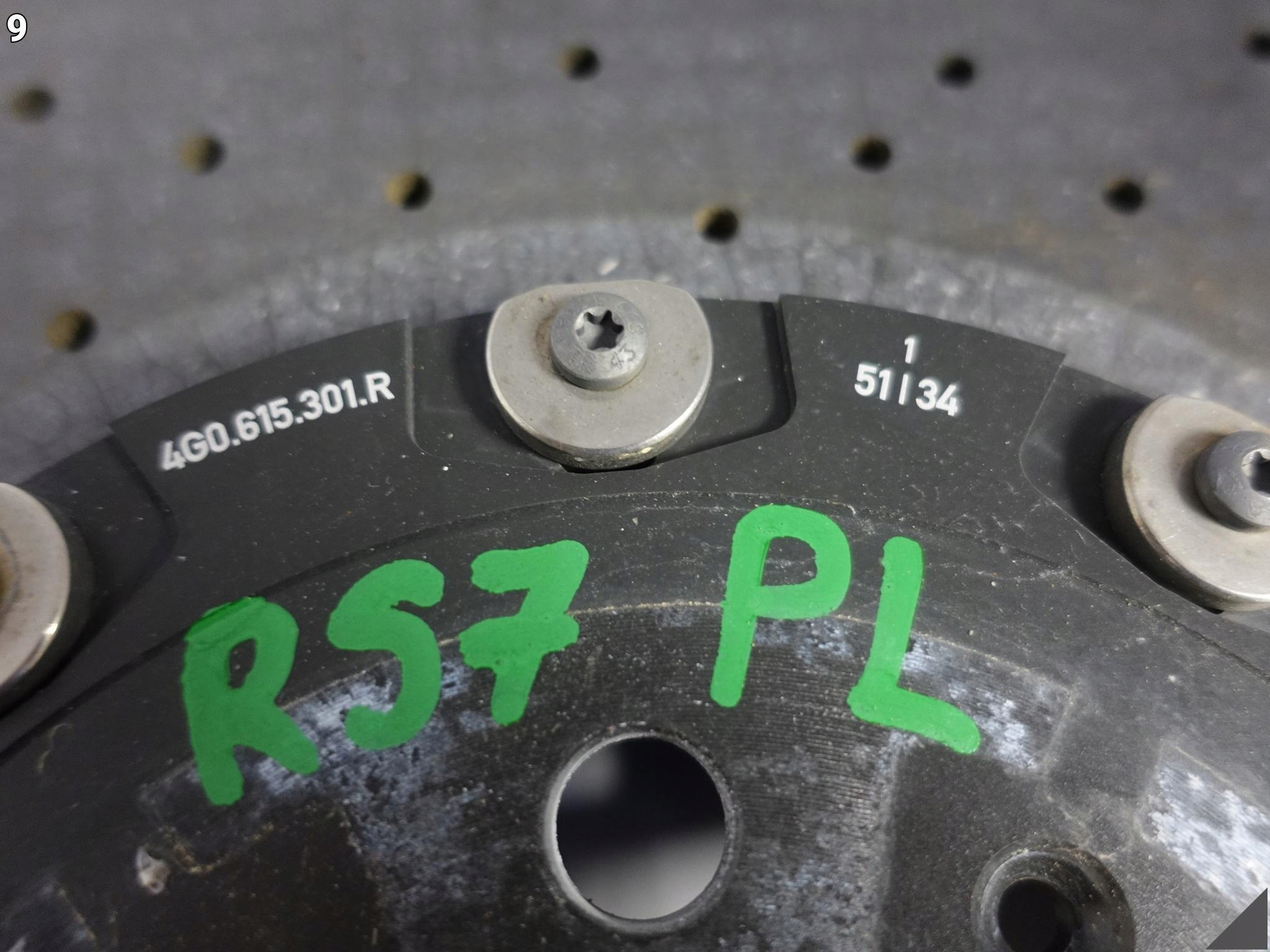 AUDI RS7 4G8 RS6 4G0 C7 TARCZA CERAMICZNA LEWA PRZÓD 420×40 DEMONTAŻ 78 KM AUDI RS7 4G8 RS6 4G0 C7 TARCZA CERAMICZNA LEWA PRZÓD 420x40 DEMONTAŻ 78 KM - obrazek 10