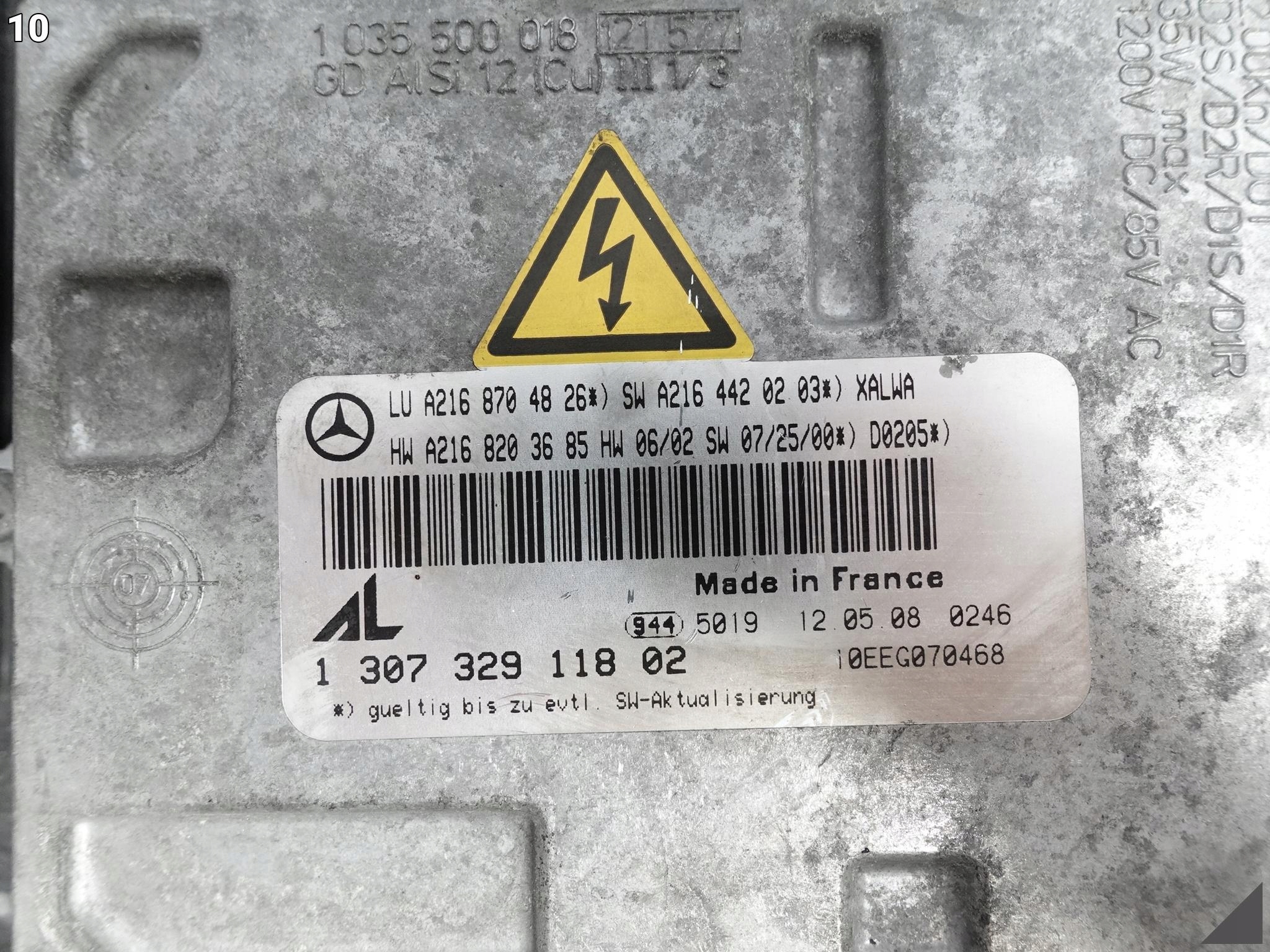 MERCEDES CL C216 AMG 63 06-10 XENON LAMPA CZARNA MERCEDES CL C216 AMG 63 06-10 XENON LAMPA CZARNA - obrazek 11