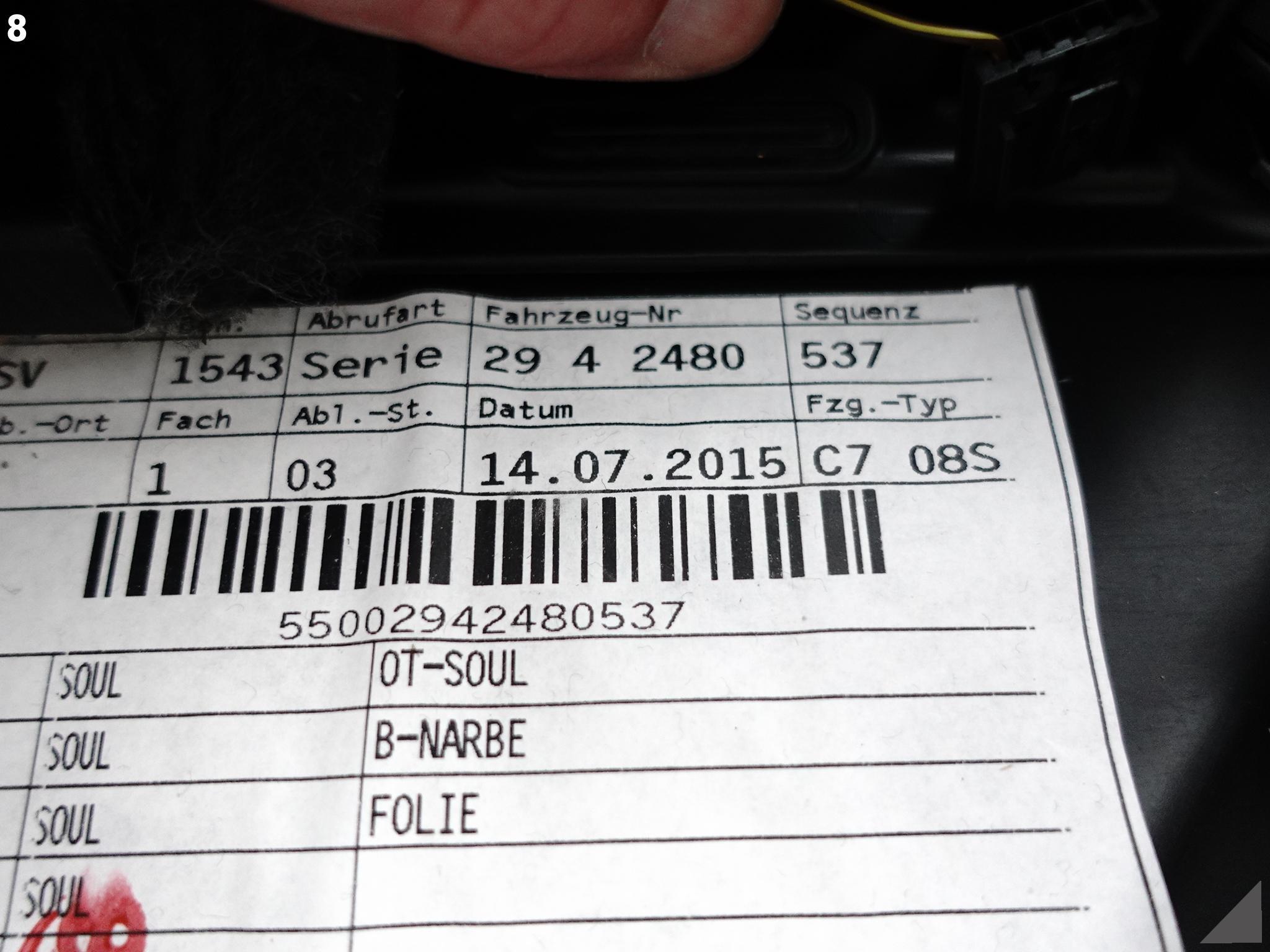 AUDI A6 S6 4G0 C7 14-18 LIFT TAPICERKA BOCZEK DRZWI PRAWA TYŁ AUDI A6 S6 4G0 C7 14-18 LIFT TAPICERKA BOCZEK DRZWI PRAWA TYŁ - obrazek 9