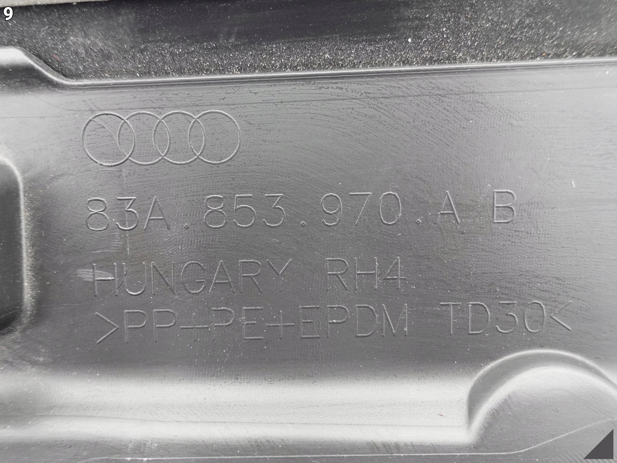 AUDI Q3 II F3 83A S-LINE LISTWA DRZWI PRAWY TYŁ AUDI Q3 II F3 83A S-LINE LISTWA DRZWI PRAWY TYŁ - obrazek 10