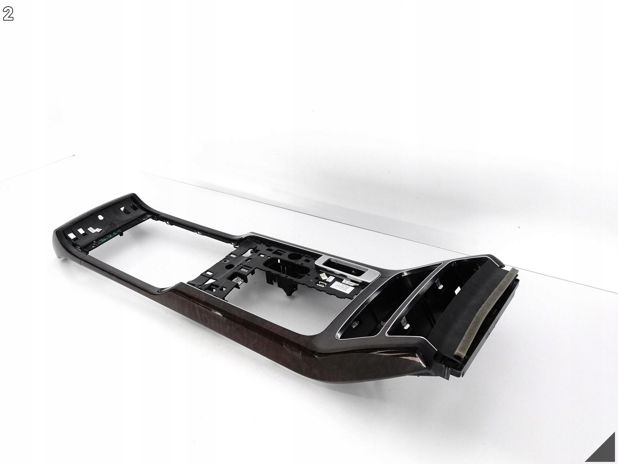 AUDI A8 S8 4H0 4H1 D4 09-17 LIFT DEKOR TUNEL ŚRODKOWY DREWNO CHROM AMBIENTE AUDI A8 S8 4H0 4H1 D4 09-17 LIFT DEKOR TUNEL ŚRODKOWY DREWNO CHROM AMBIENTE - obrazek 3