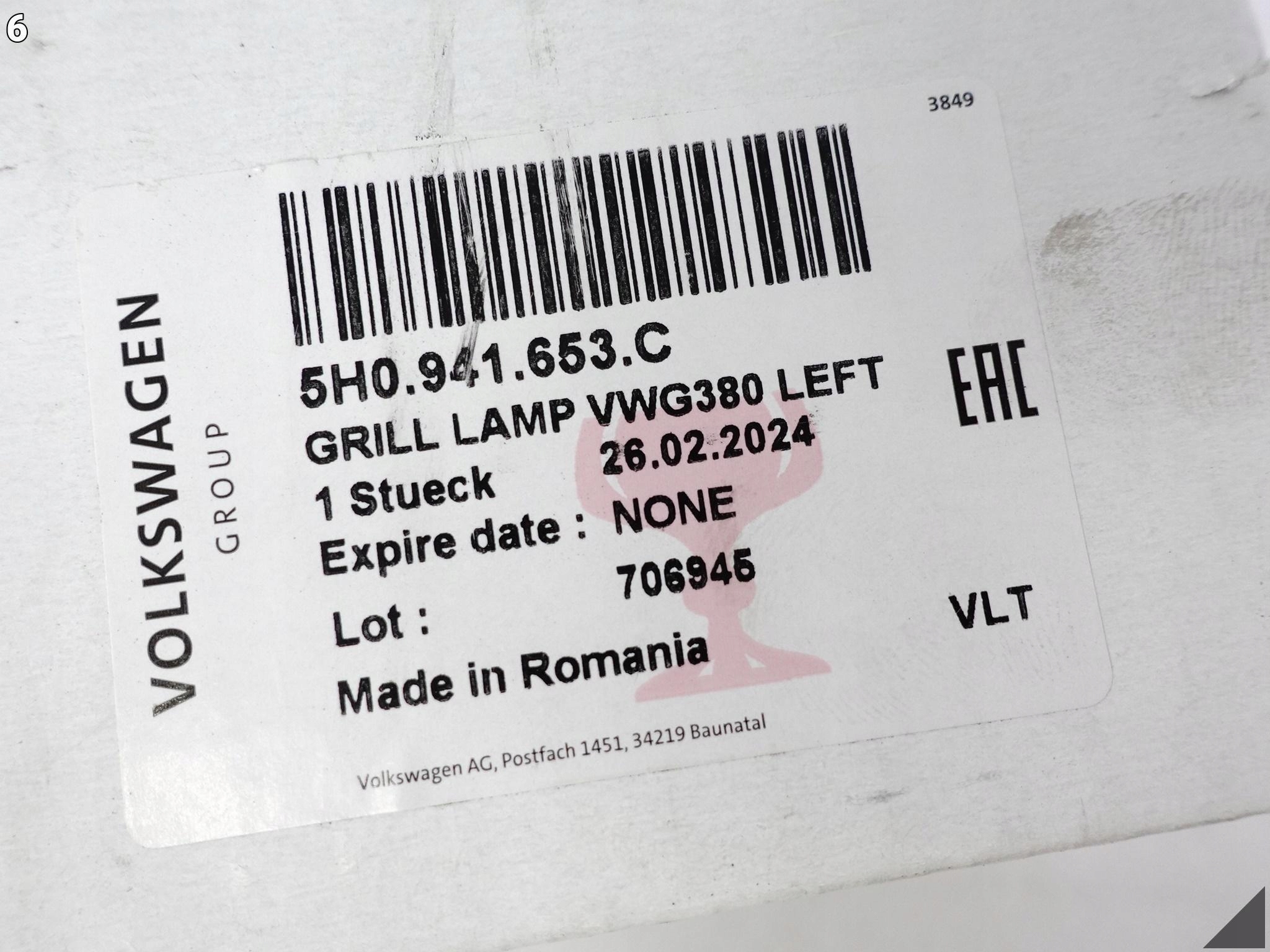 VW GOLF 8 VIII 5H0 19- GRILL ATRAPA LED DRL LISTWA OZDOBNA PODŚWIETLANE L VW GOLF 8 VIII 5H0 19- GRILL ATRAPA LED DRL LISTWA OZDOBNA PODŚWIETLANE L - obrazek 7