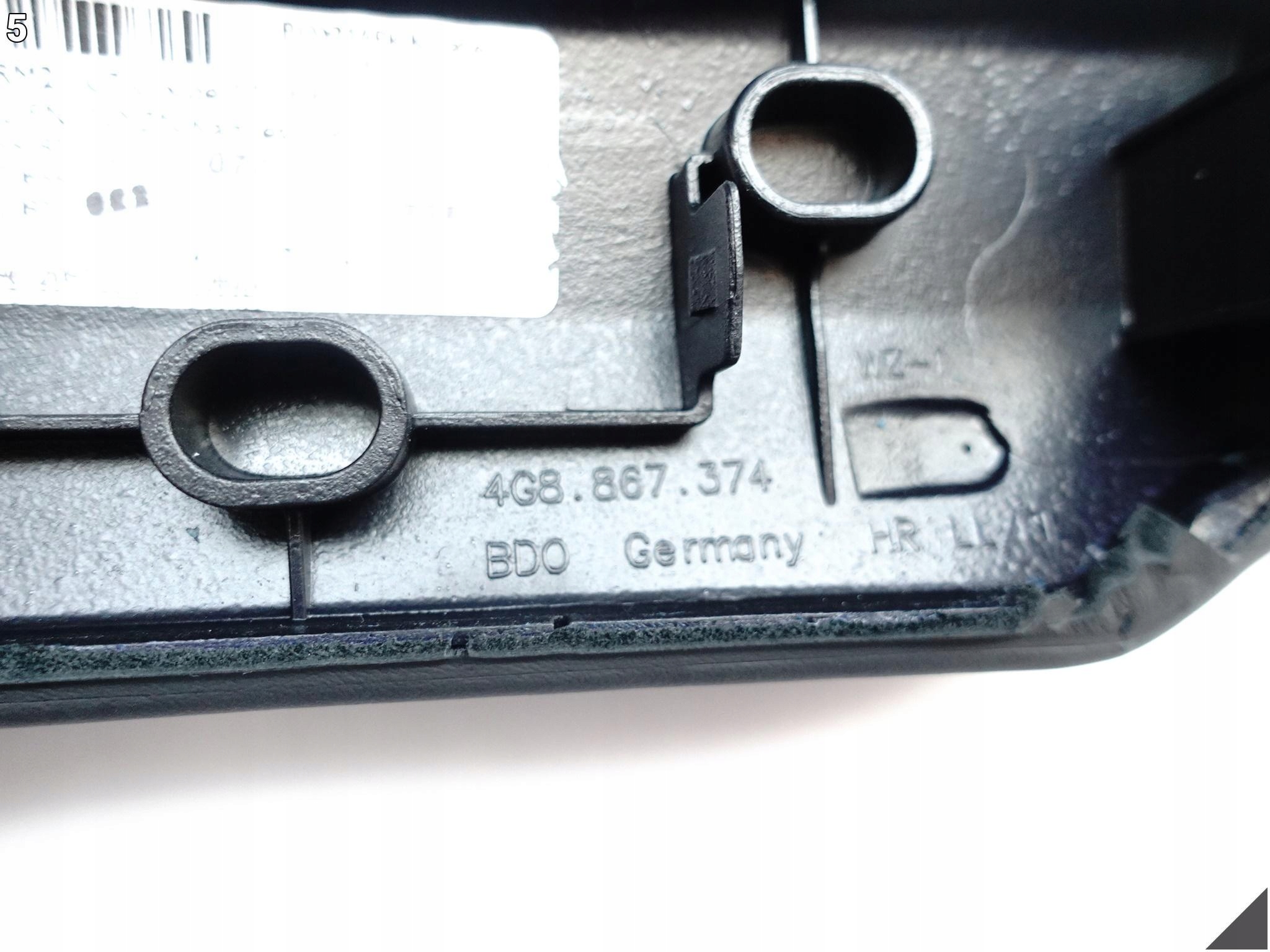 AUDI RS7 S7 A7 4G8 C7 10-18 PODŁOKIETNIK DRZWI PRAWYCH TYŁ CZERWONA NIĆ AUDI RS7 S7 A7 4G8 C7 10-18 PODŁOKIETNIK DRZWI PRAWYCH TYŁ CZERWONA NIĆ - obrazek 6