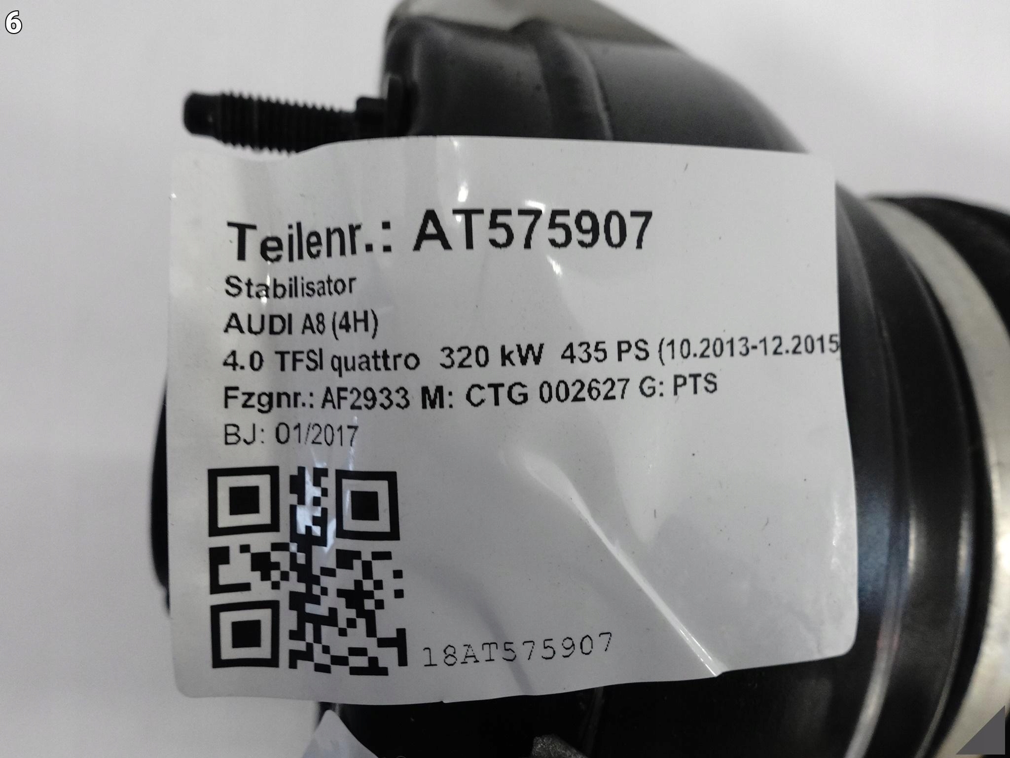 AUDI A8 S8 4H0 D4 ZAWIESZENIE PNEUMATYCZNE AMORTYZATOR LEWY PRZÓD *110KM* AUDI A8 S8 4H0 D4 ZAWIESZENIE PNEUMATYCZNE AMORTYZATOR LEWY PRZÓD *110KM* - obrazek 7