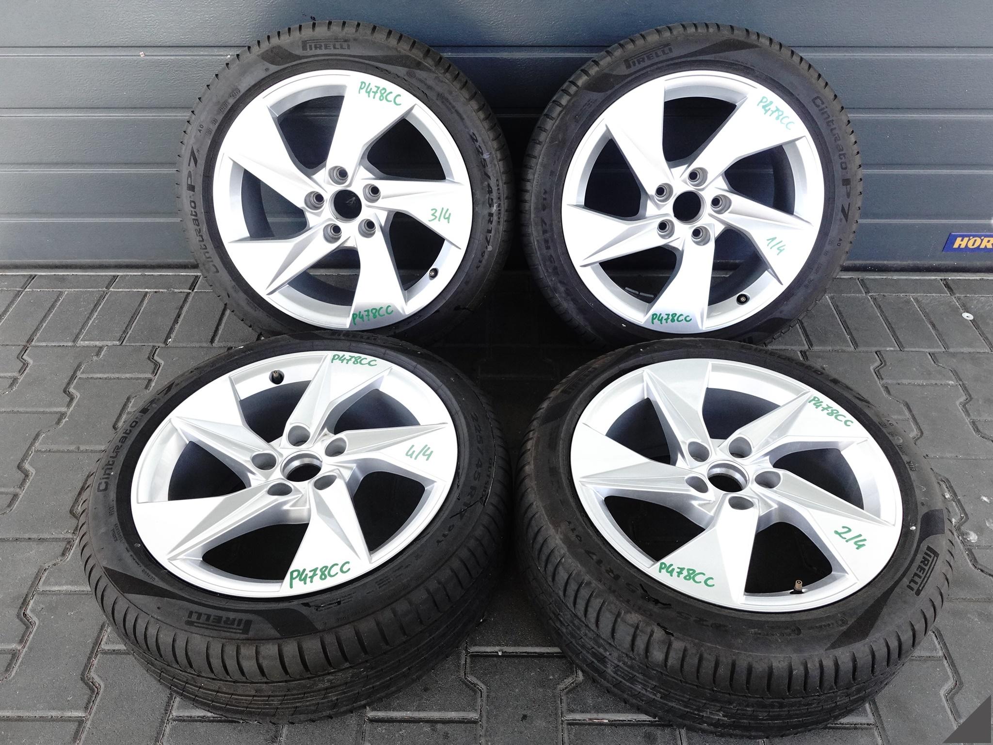 AUDI A3 S3 8Y0 KOŁA FELGI +OPONY PIRELLI 225/45 19ROK 6,5MM LATO 8Jx17 ET46 AUDI A3 S3 8Y0 KOŁA FELGI +OPONY PIRELLI 225/45 19ROK 6,5MM LATO 8Jx17 ET46