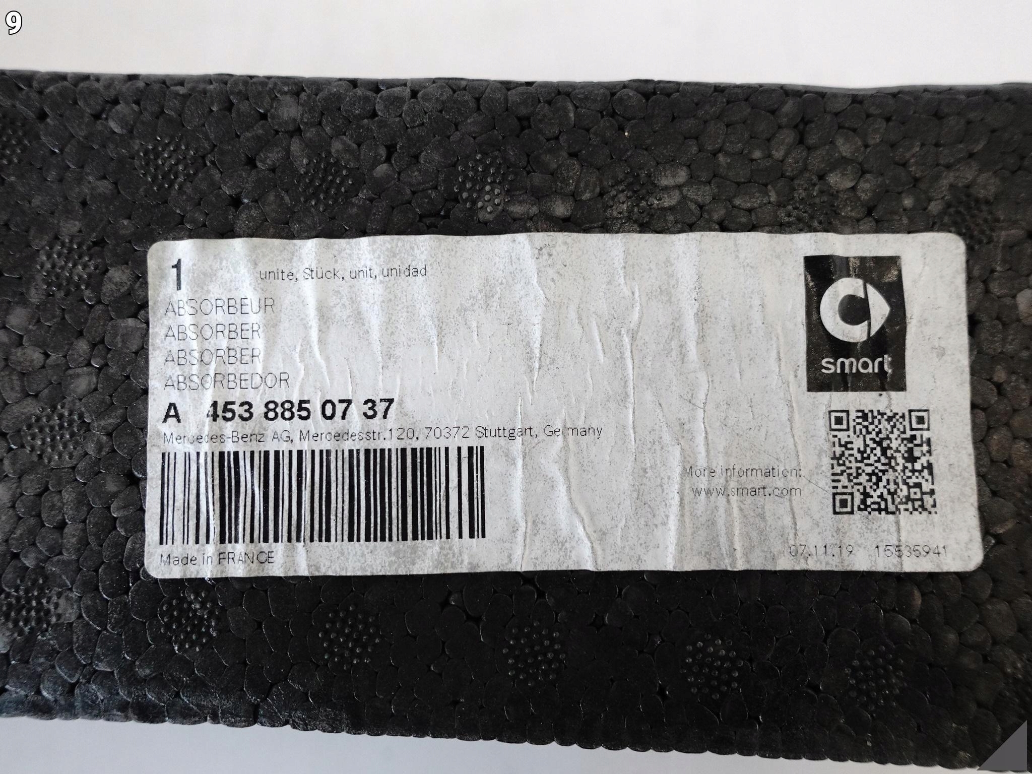 RENAULT TWINGO III 3 SMART W453 14-20 ABSORBER BELKA PIANKA W ZDERZAK PRZÓD RENAULT TWINGO III 3 SMART W453 14-20 ABSORBER BELKA PIANKA W ZDERZAK PRZÓD - obrazek 10