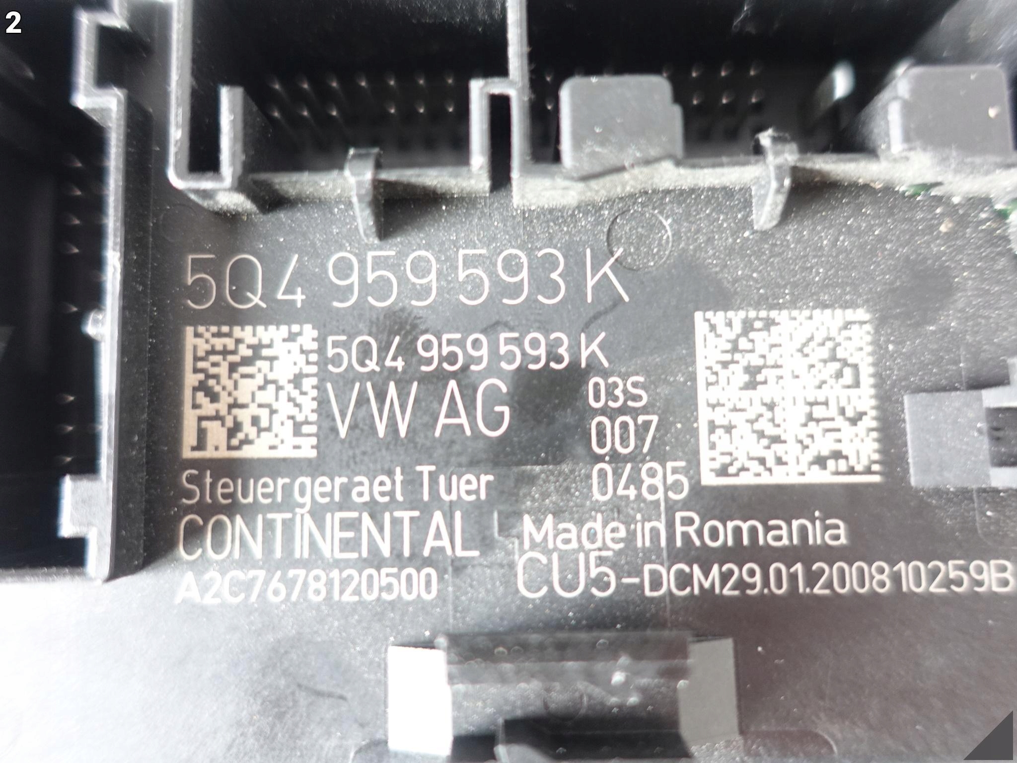 SKODA OCTAVIA 5E AUDI A1 VW GOLF SEAT MODUŁ STEROWNIK DRZWI 5Q4959593K SKODA OCTAVIA 5E AUDI A1 VW GOLF SEAT MODUŁ STEROWNIK DRZWI 5Q4959593K - obrazek 3