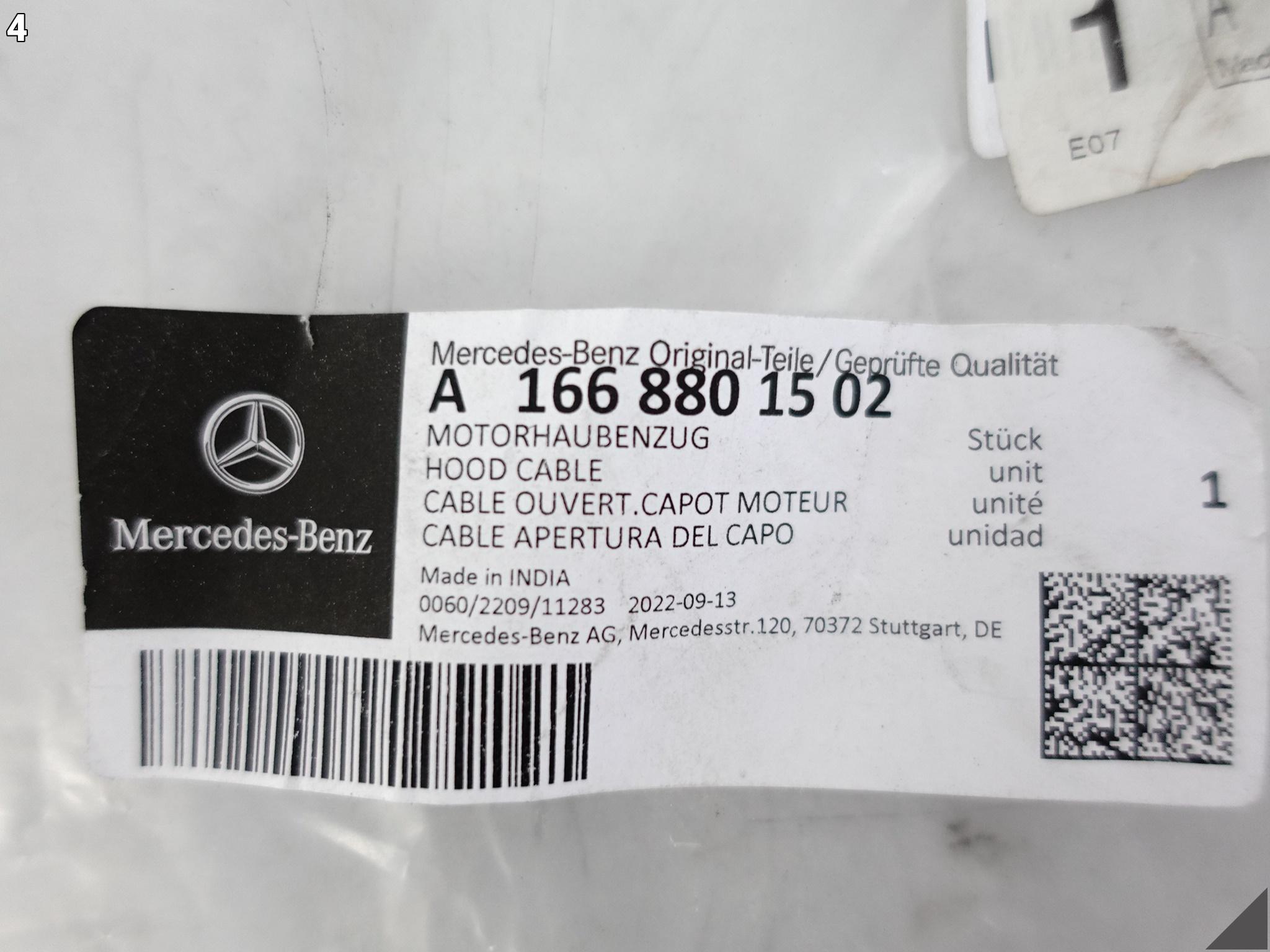 MERCEDES ML III W166 GLE I C292 CIĘGNO LINKA OTWIERANIA MASKI POKRYWY MERCEDES ML III W166 GLE I C292 CIĘGNO LINKA OTWIERANIA MASKI POKRYWY - obrazek 5
