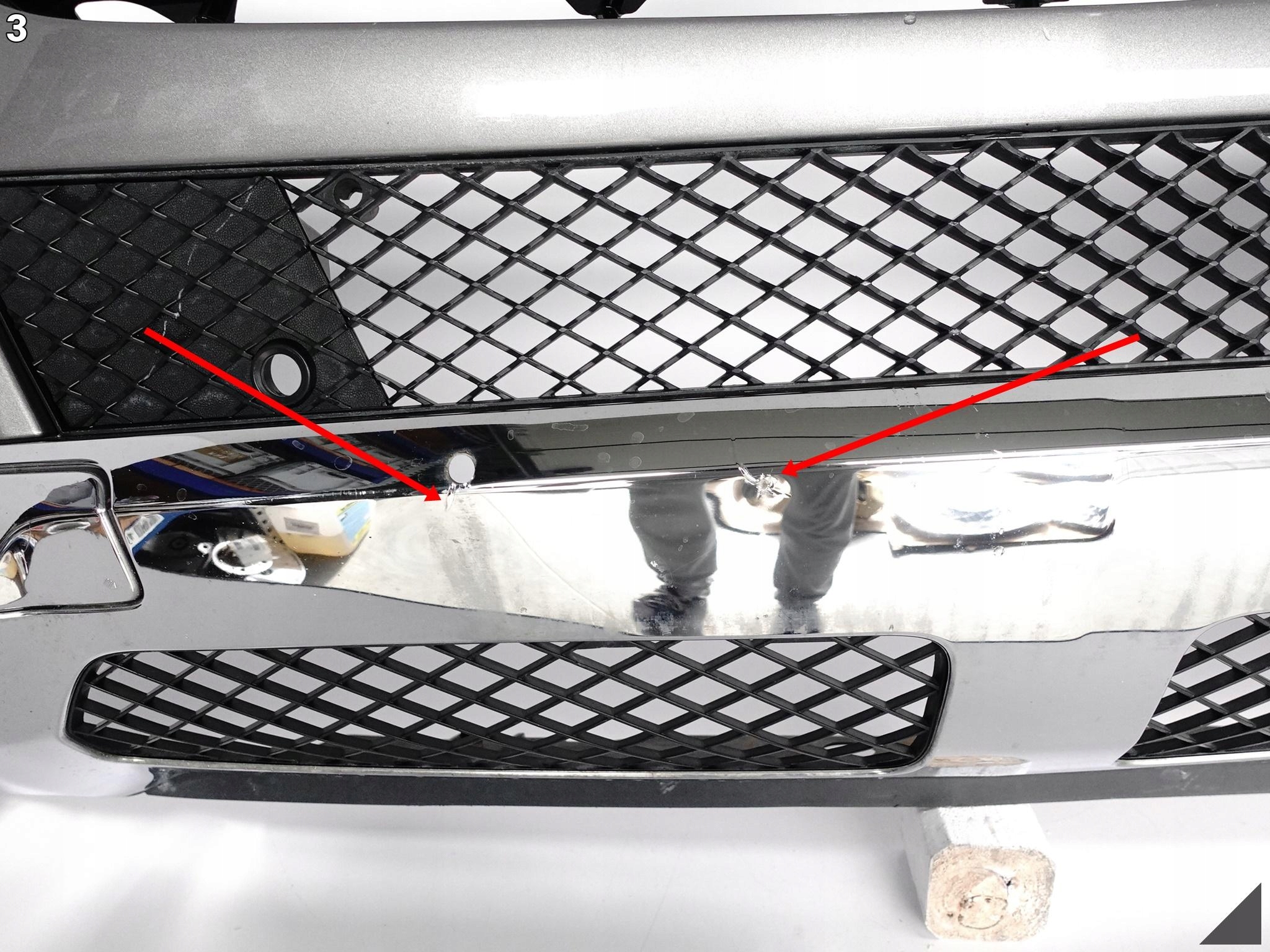MERCEDES ML W166 ZWYKŁY/BASIS 11-15 ZDERZAK GRILL LED 6XPDC/BEZ SPRYSKÓW MERCEDES ML W166 ZWYKŁY/BASIS 11-15 ZDERZAK GRILL LED 6XPDC/BEZ SPRYSKÓW - obrazek 4