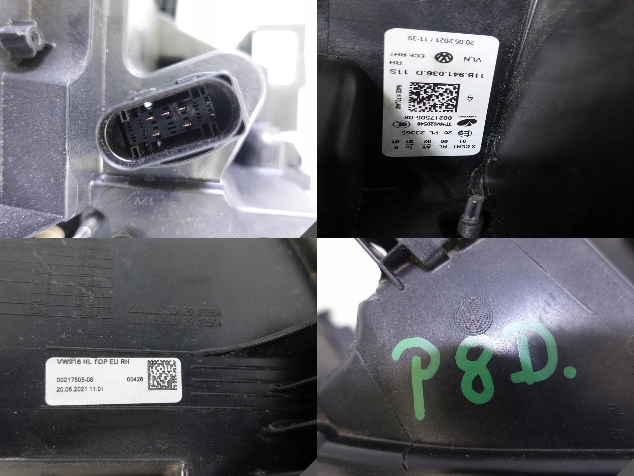 VW ID.4 11B 20- LAMPA IQ.LIGHT FULL LED PRAWA EU VW ID.4 11B 20- LAMPA IQ.LIGHT FULL LED PRAWA EU - obrazek 11