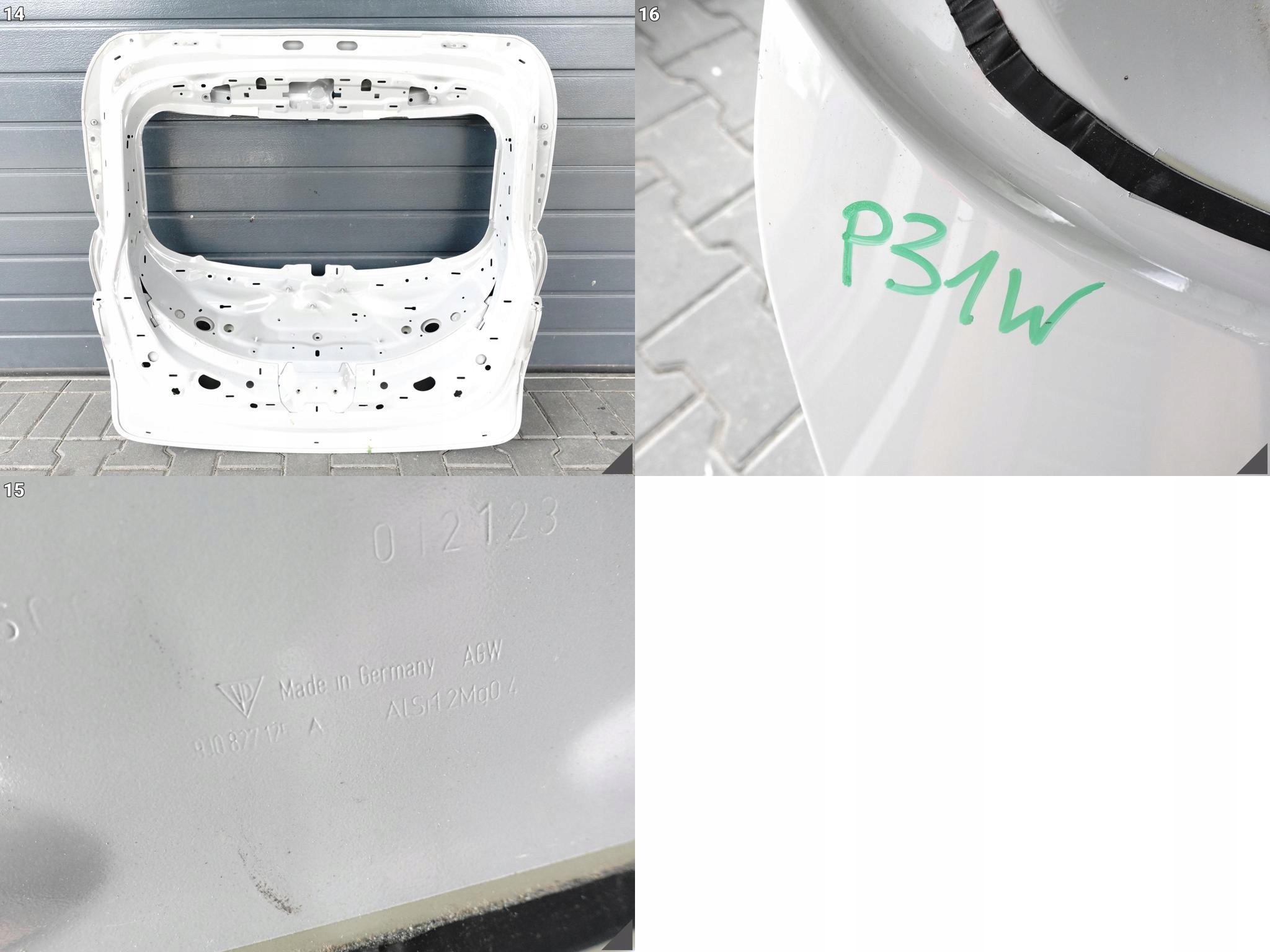 PORSCHE TAYCAN 9J1 9J0 CROSS TURISMO 19- KLAPA POKRYWA BAGAŻNIKA TYŁ PORSCHE TAYCAN 9J1 9J0 CROSS TURISMO 19- KLAPA POKRYWA BAGAŻNIKA TYŁ - obrazek 12