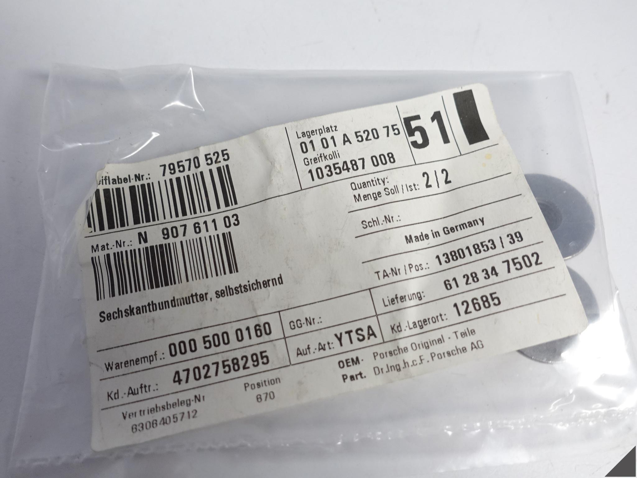 VW PORSCHE AUDI SKODA SEAT ZESTAW NAKRĘTEK KOŁNIERZOWYCH NOWE ORYGINALNE VW PORSCHE AUDI SKODA SEAT ZESTAW NAKRĘTEK KOŁNIERZOWYCH NOWE ORYGINALNE