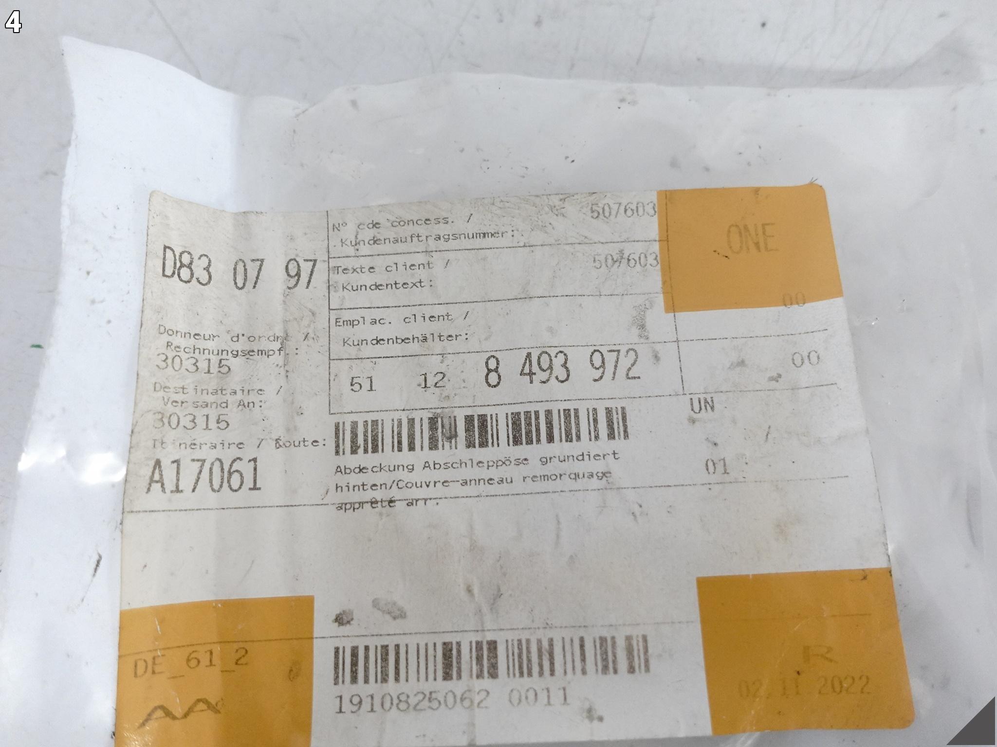 BMW 3 G21 TOURING KOMBI 19-22 OSŁONA ZAŚLEPKA HAKA UCHA HOLOWNICZEGO TYŁ BMW 3 G21 TOURING KOMBI 19-22 OSŁONA ZAŚLEPKA HAKA UCHA HOLOWNICZEGO TYŁ - obrazek 5
