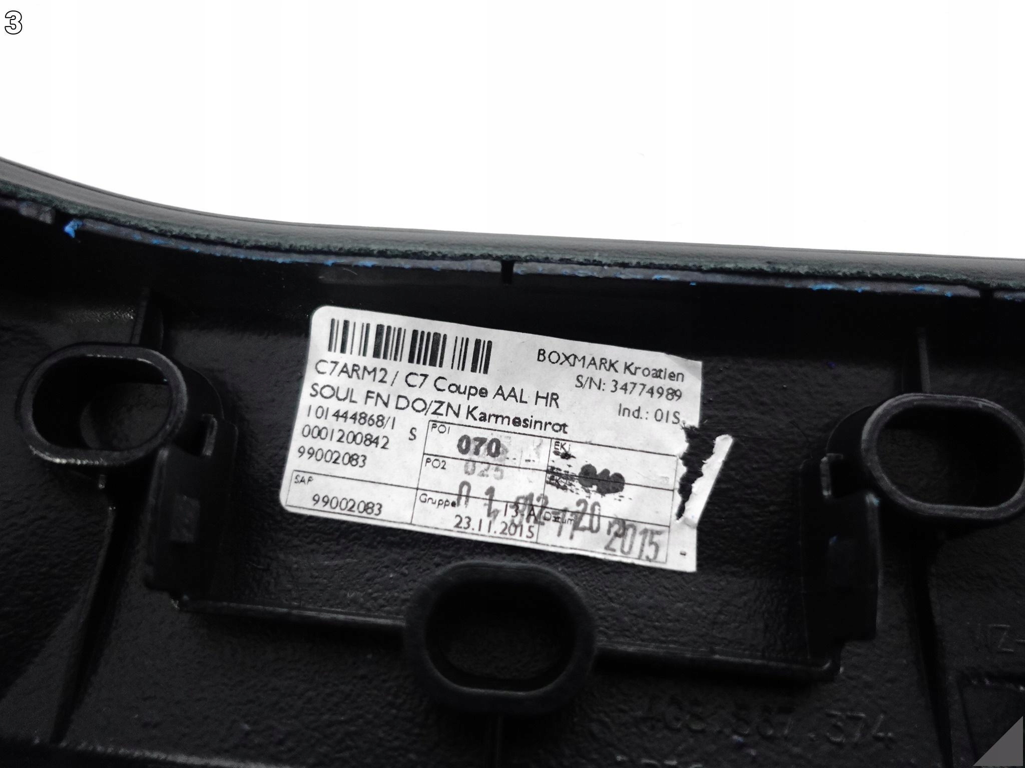 AUDI RS7 S7 A7 4G8 C7 10-18 PODŁOKIETNIK DRZWI PRAWYCH TYŁ CZERWONA NIĆ AUDI RS7 S7 A7 4G8 C7 10-18 PODŁOKIETNIK DRZWI PRAWYCH TYŁ CZERWONA NIĆ - obrazek 4