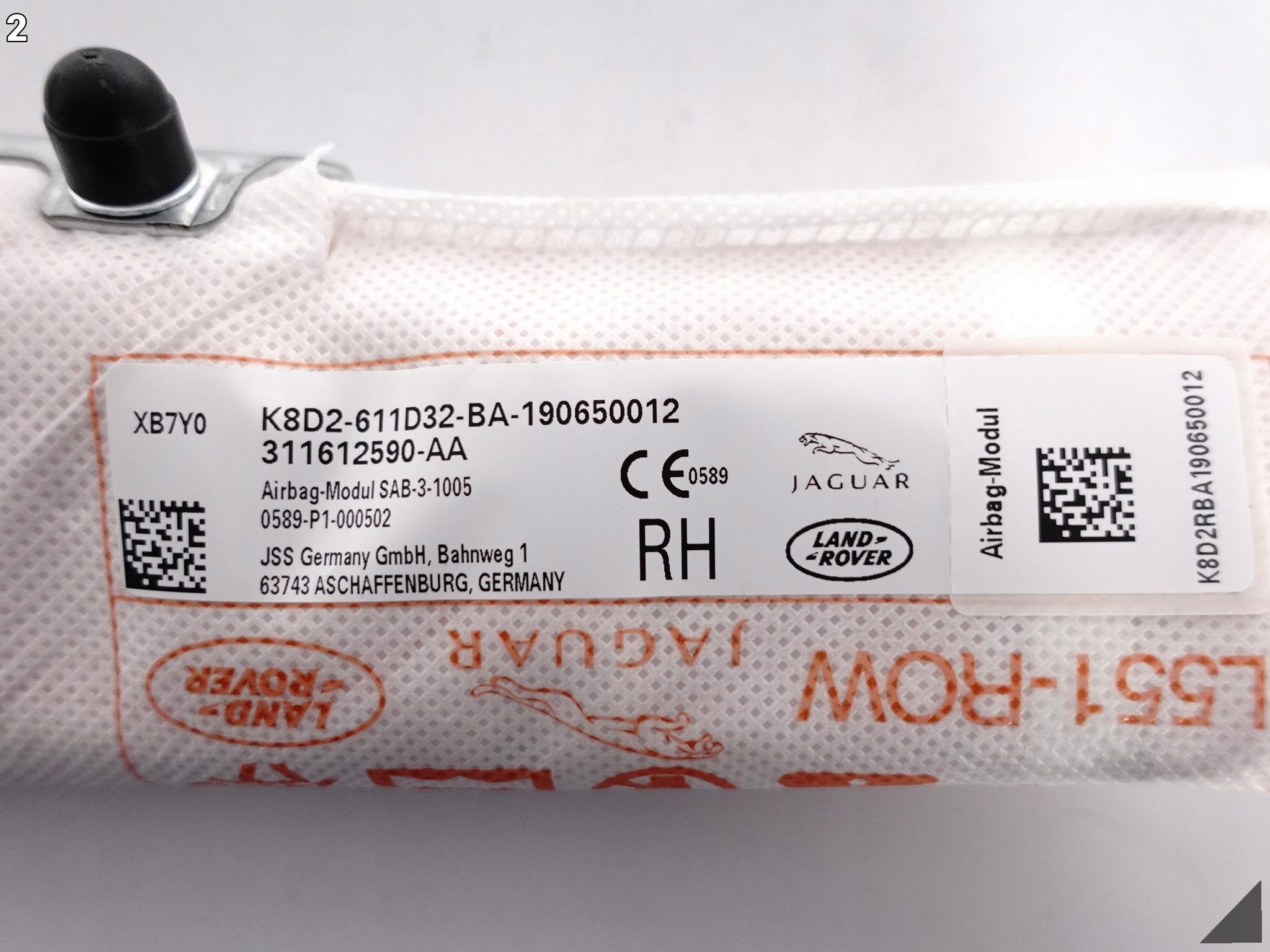 RANGE ROVER EVOQUE II L551 18- PODUSZKA AIRBAG FOTELA PRAWA NOWA ORYGINALNA RANGE ROVER EVOQUE II L551 18- PODUSZKA AIRBAG FOTELA PRAWA NOWA ORYGINALNA - obrazek 3