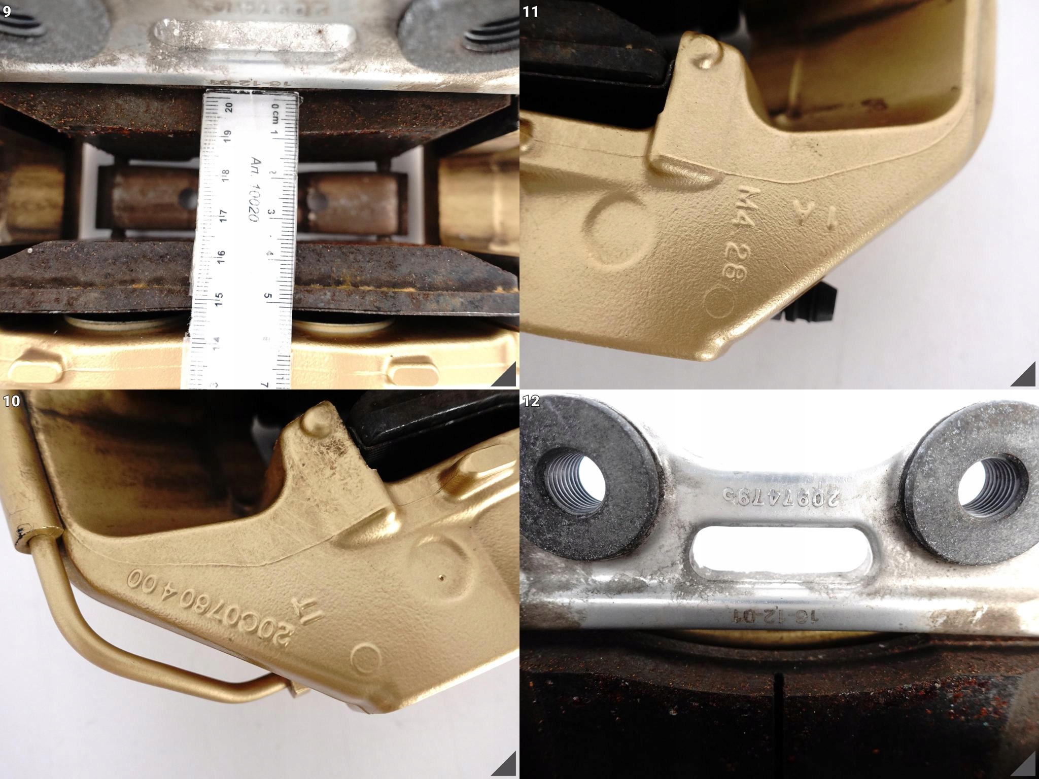 BMW M4 F82 F83 M3 F80 M-POWER GOLD CERAMIC ZACISK+KLOCKI PRAWY TYŁ 4000KM BMW M4 F82 F83 M3 F80 M-POWER GOLD CERAMIC ZACISK+KLOCKI PRAWY TYŁ 4000KM - obrazek 10