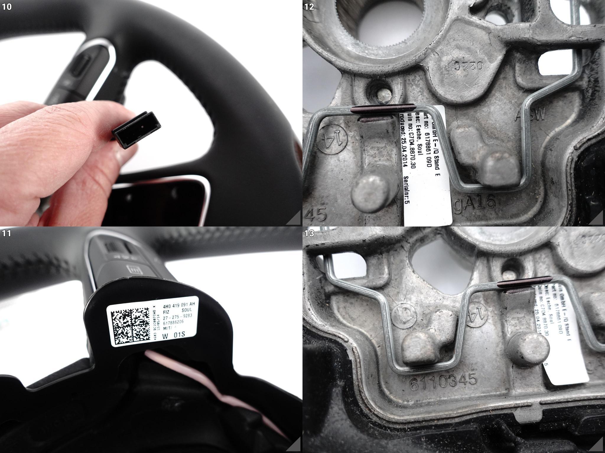 AUDI A8 S8 4H0 D4 LIFT 13-17 KIEROWNICA WIELOFUNKCYJNA ŁOPATKI DREWNO SKÓRA AUDI A8 S8 4H0 D4 LIFT 13-17 KIEROWNICA WIELOFUNKCYJNA ŁOPATKI DREWNO SKÓRA - obrazek 11